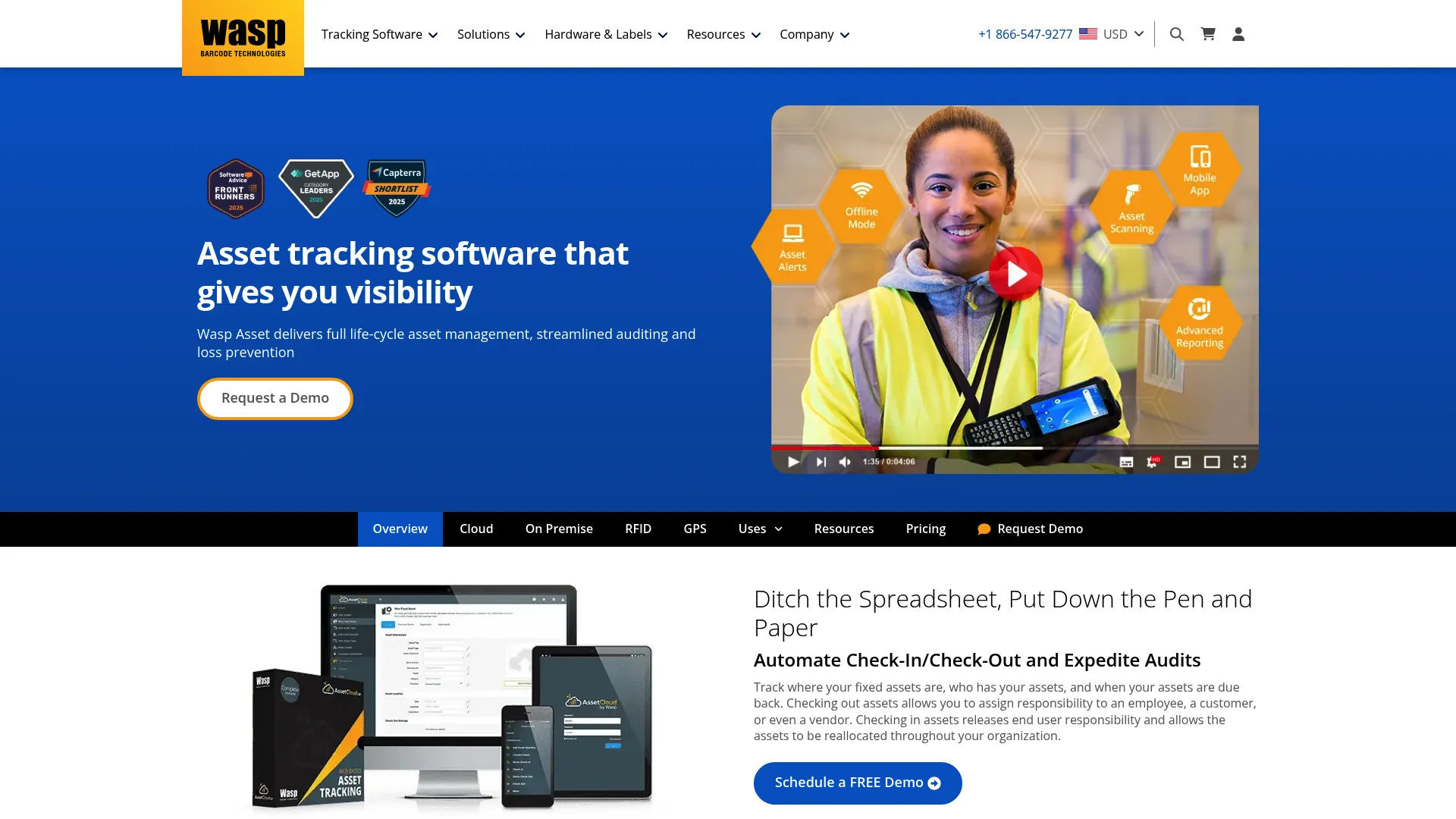 Wasp Asset tracking software