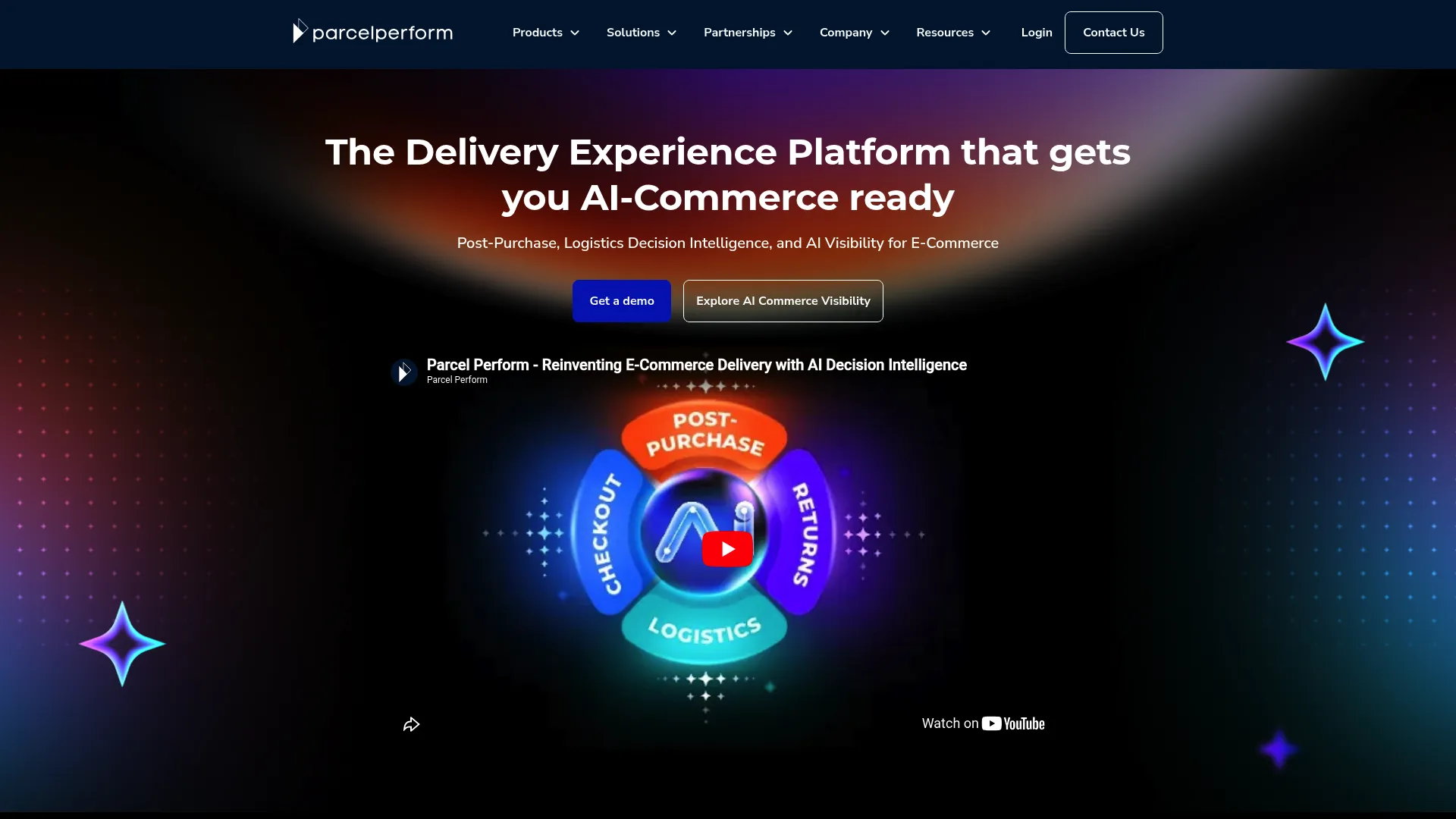Parcel Perform AI delivery experience and logistics intelligence platform