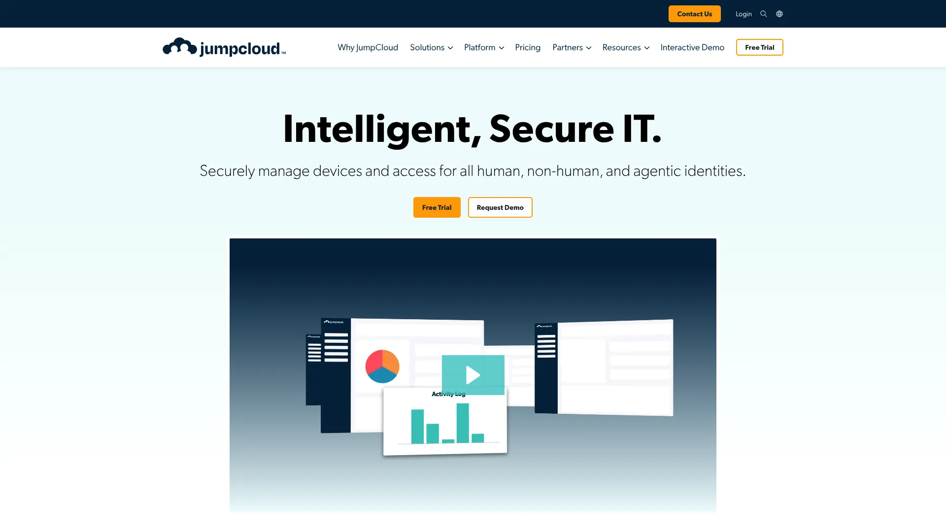 JumpCloud unified identity and device management homepage
