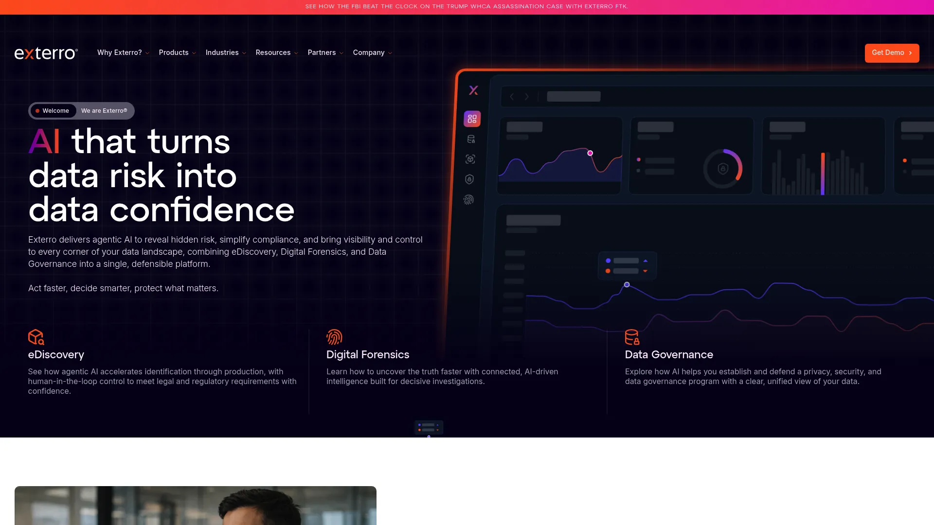 Exterro FTK forensic toolkit homepage