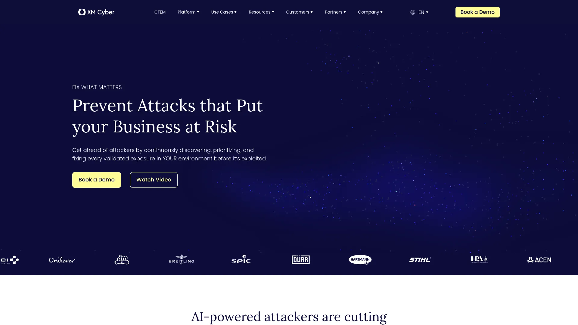 XM Cyber continuous exposure management platform