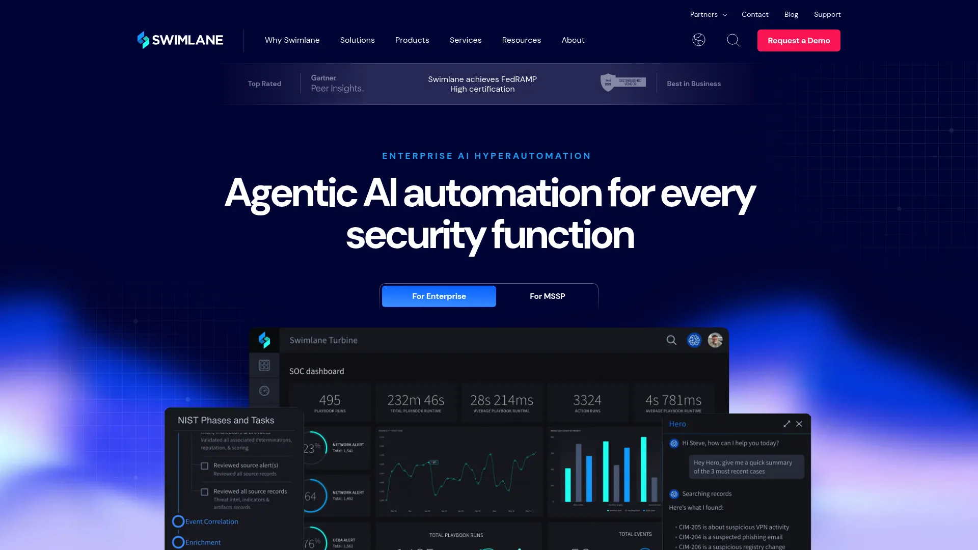 Swimlane Turbine security automation platform