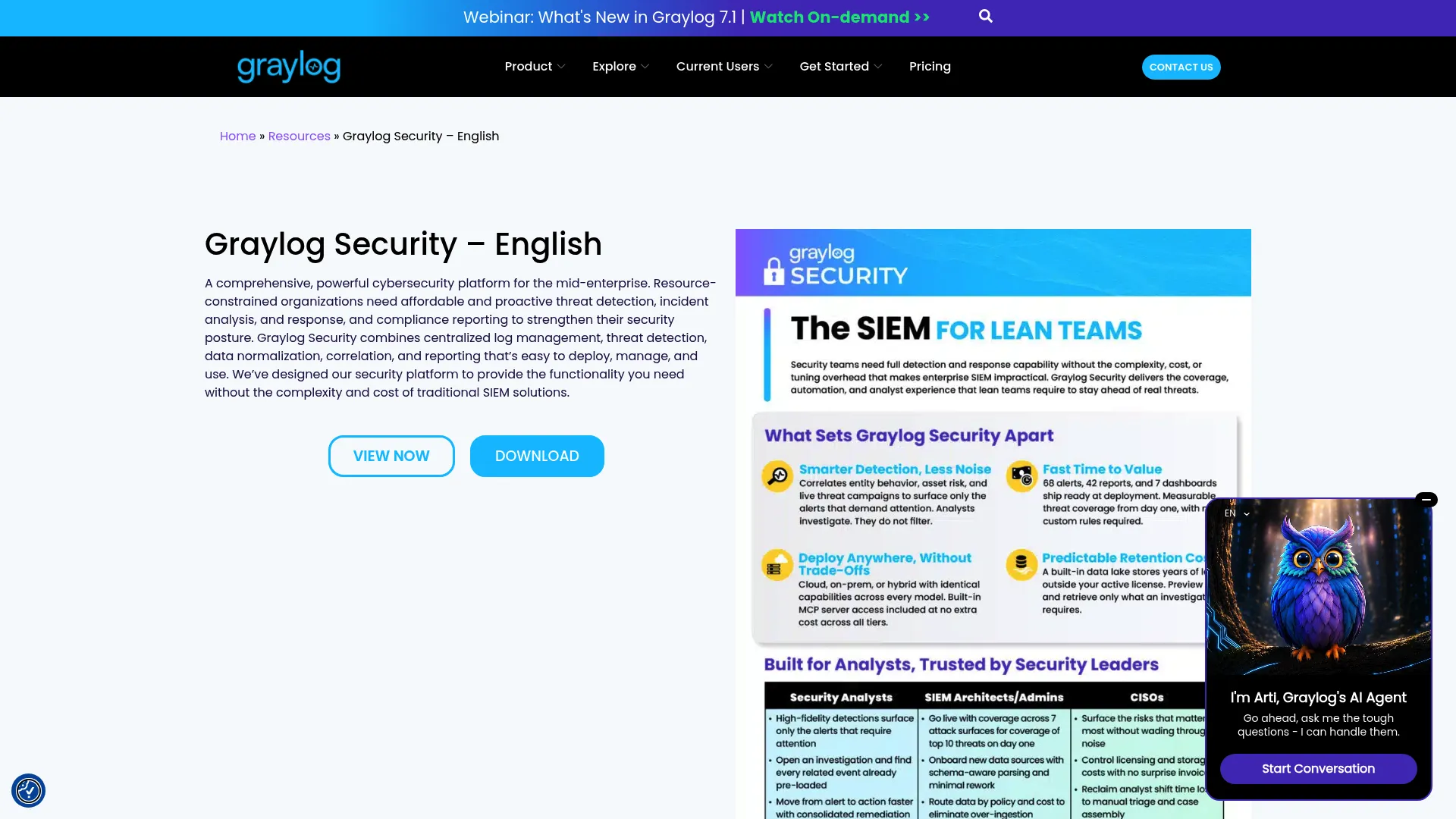 Graylog Security SIEM platform