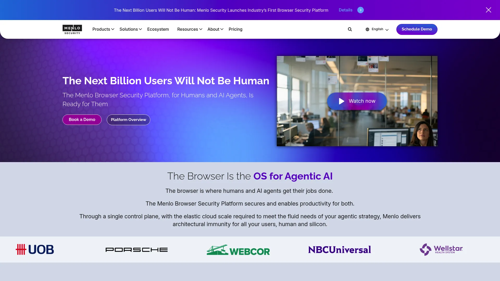 Menlo Security browser isolation platform