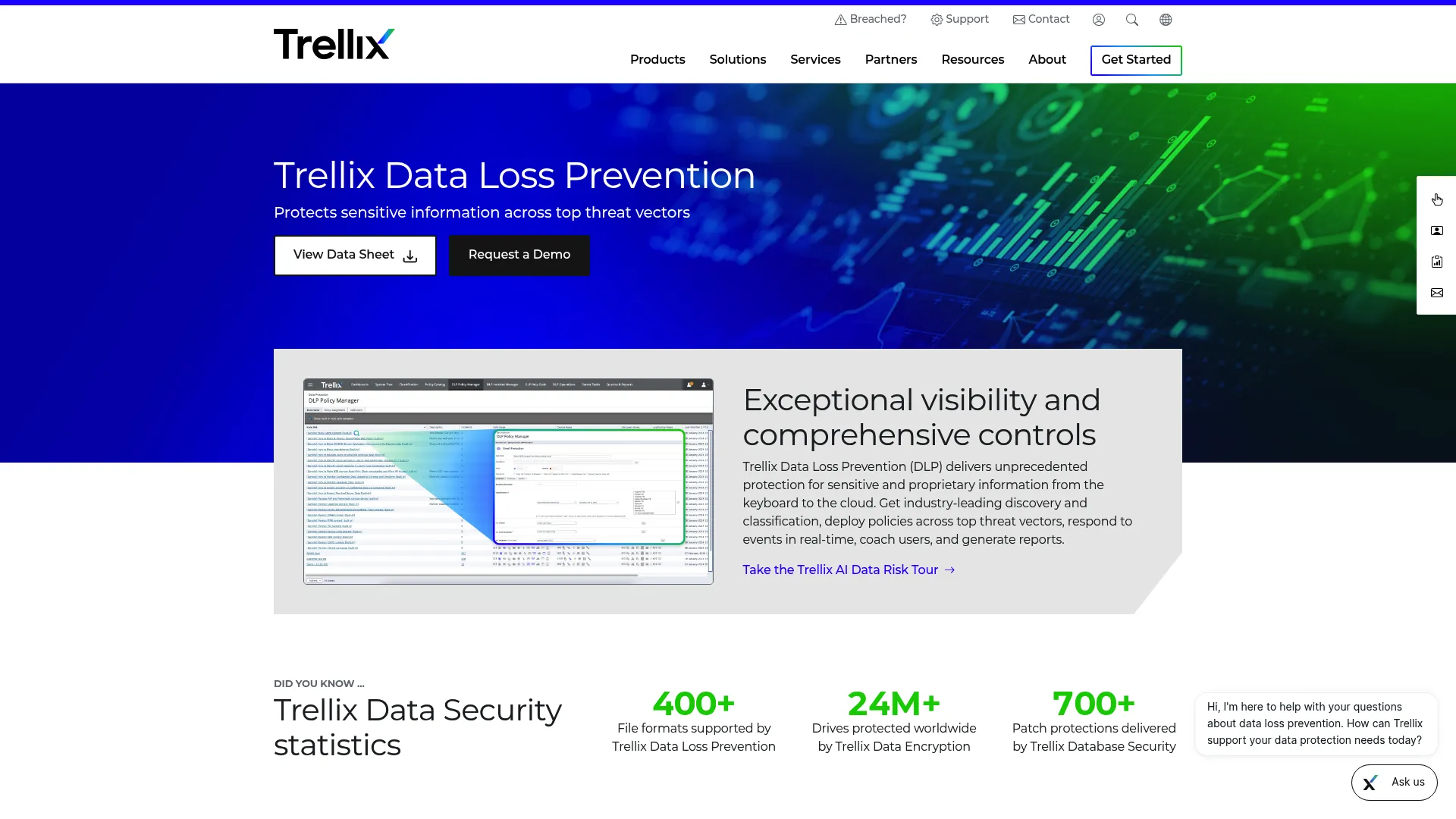 Trellix Data Loss Prevention product page