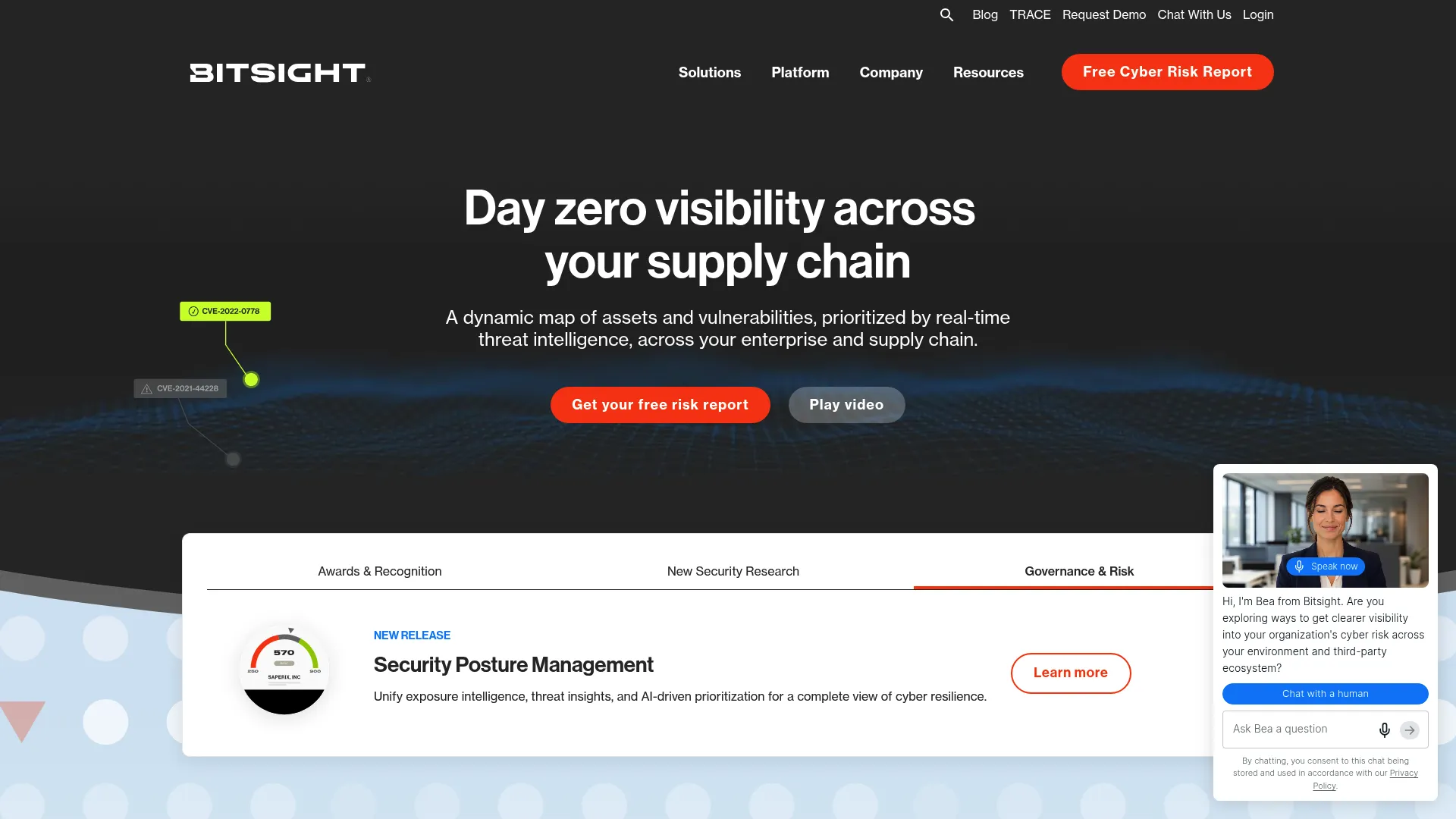 Bitsight Cyber Risk Intelligence screenshot