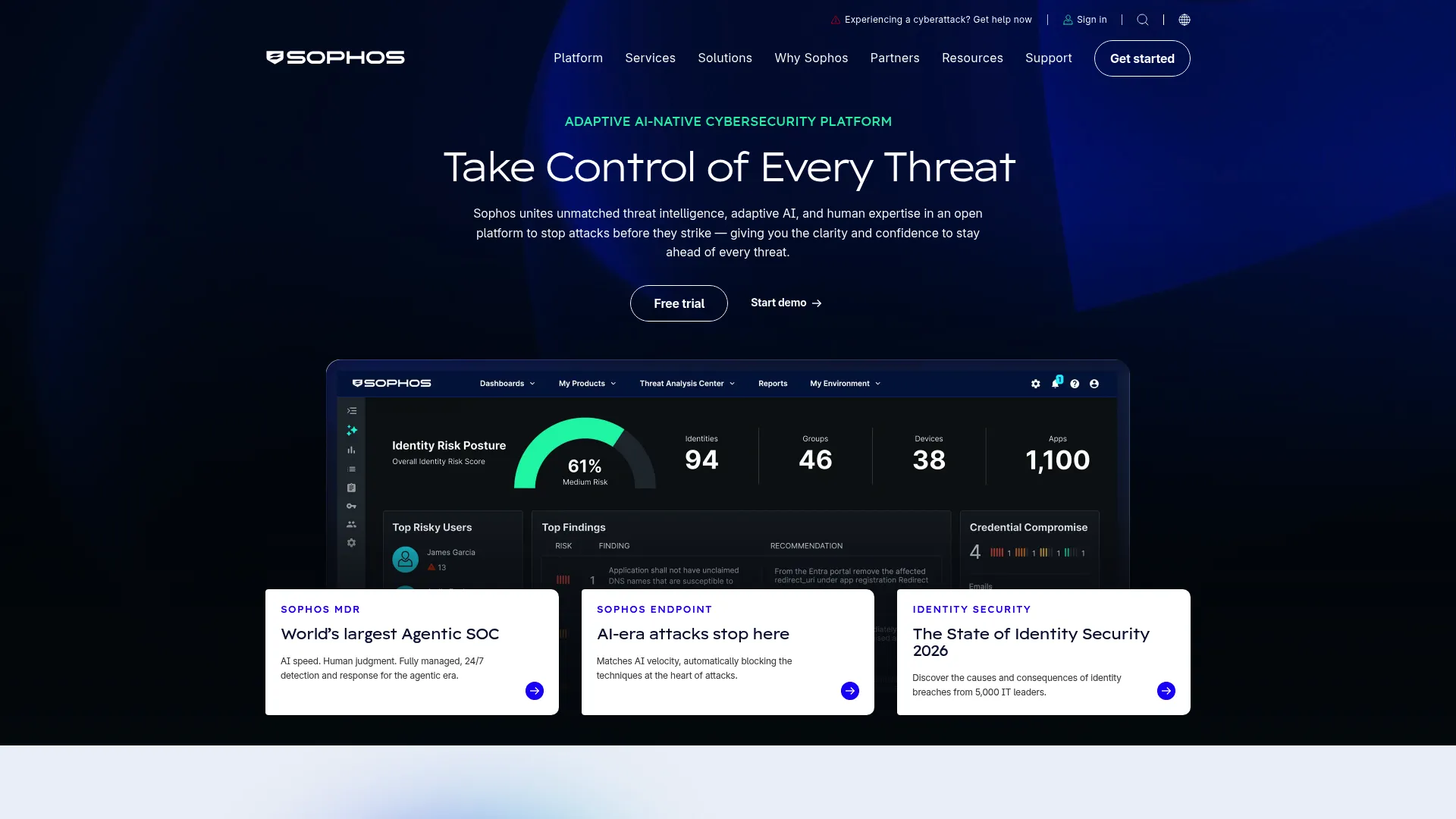 Sophos Intercept X interface