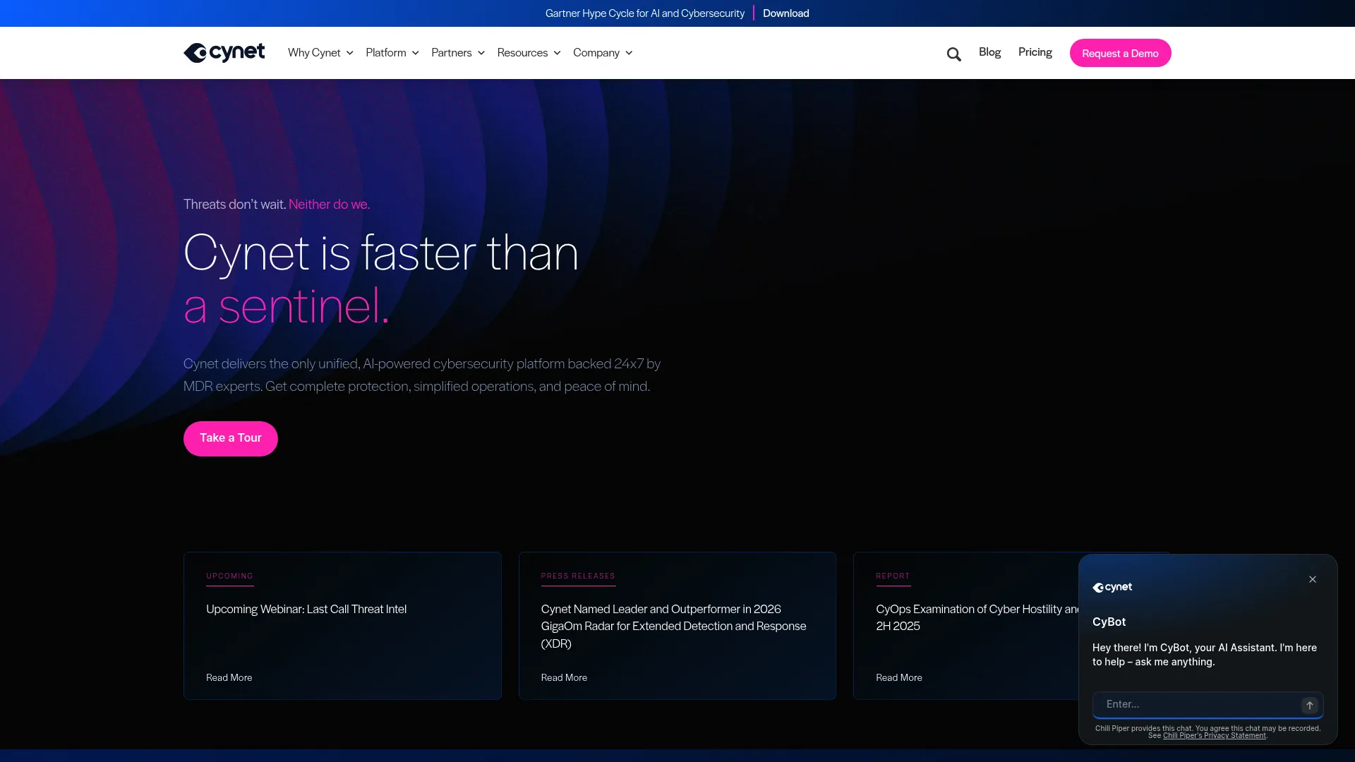 Cynet interface