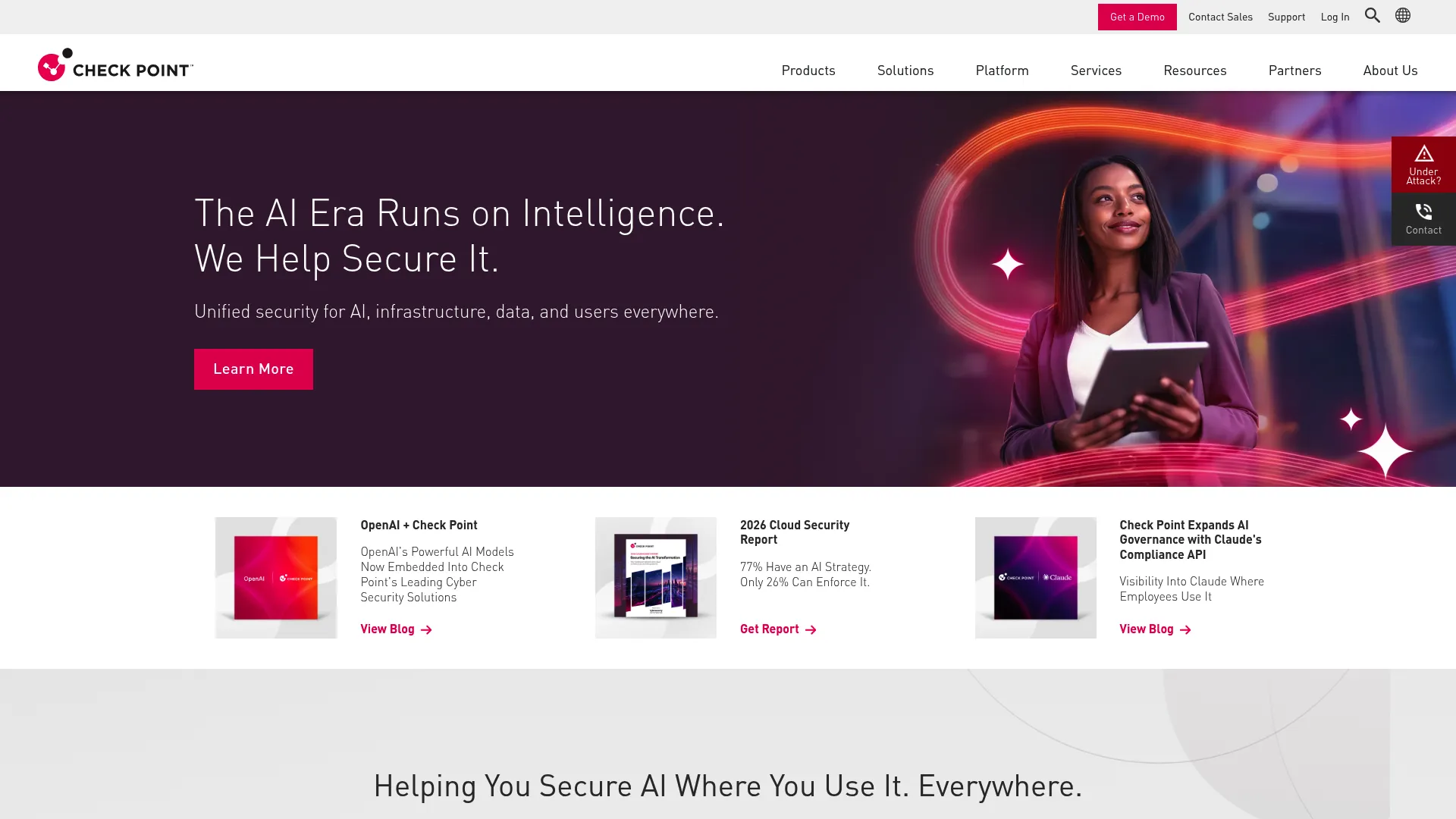 Check Point Harmony Endpoint interface