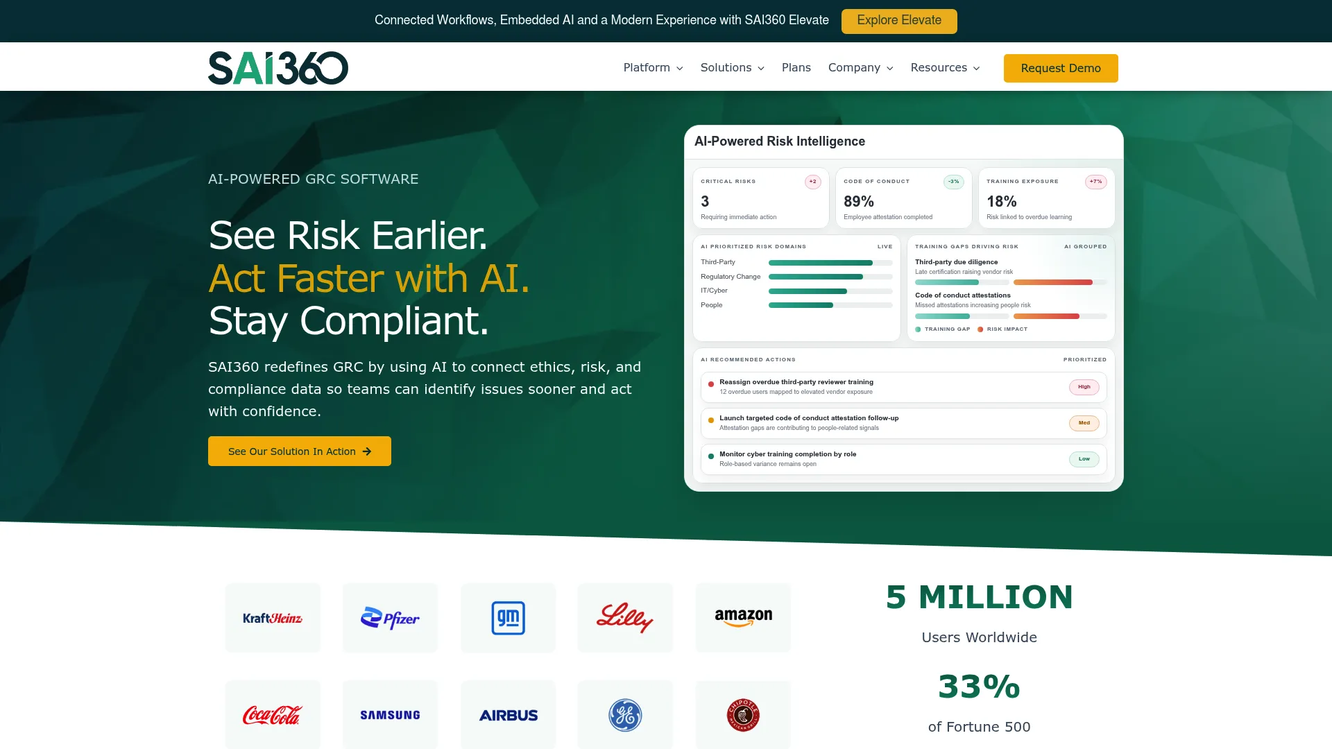 SAI360 IT risk and cybersecurity GRC platform