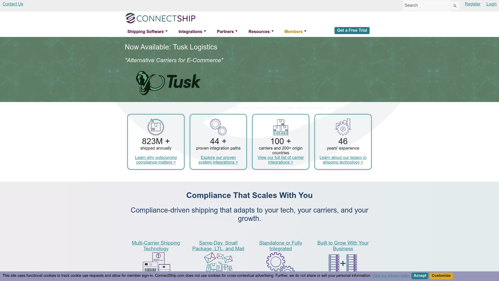 ConnectShip enterprise multi carrier shipping software