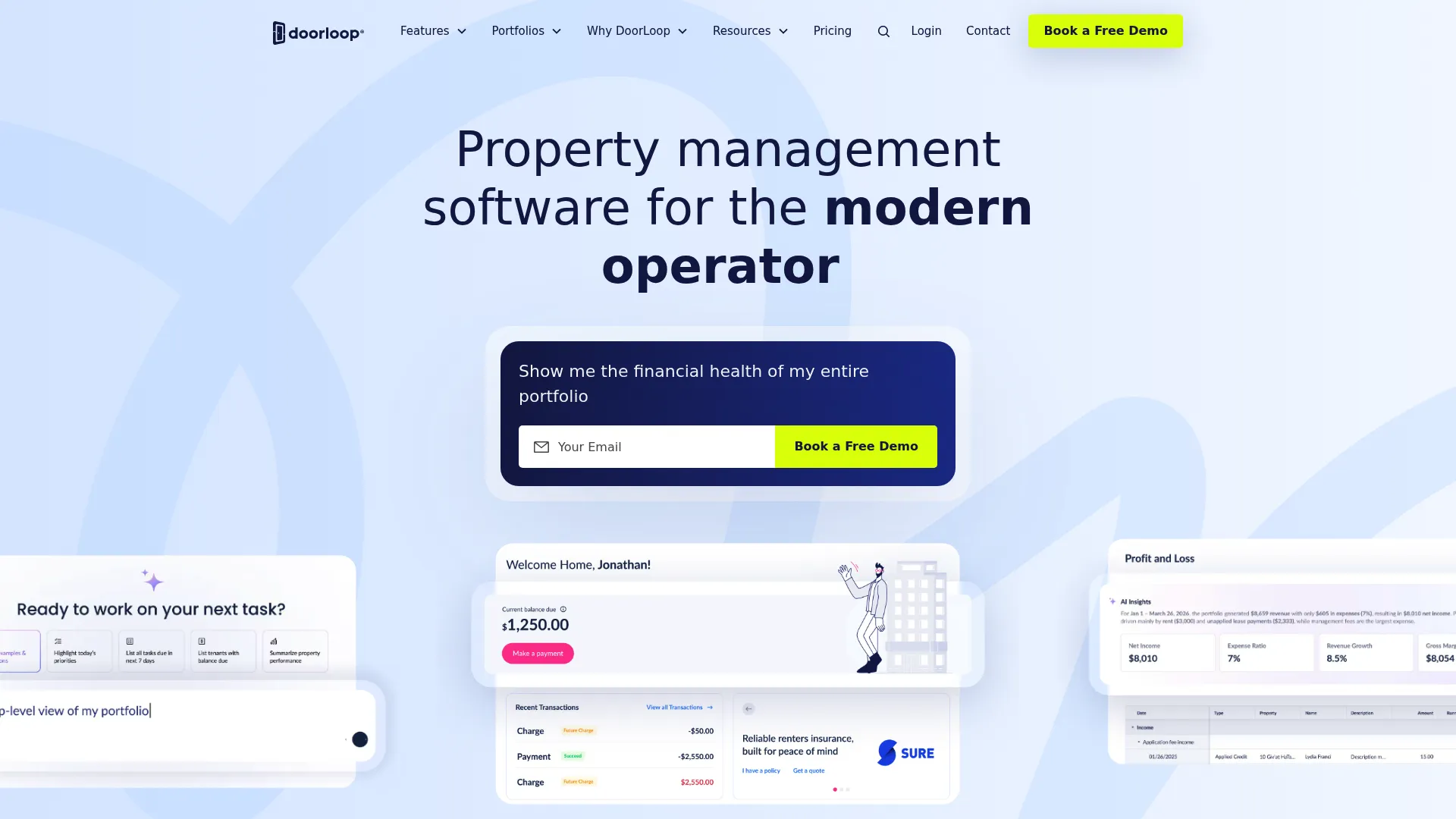 DoorLoop property management software homepage