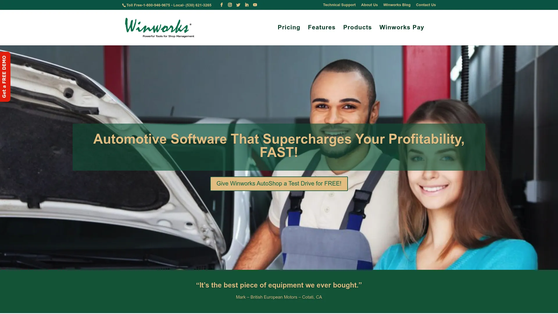 AutoShop by Winworks shop management software work order screen