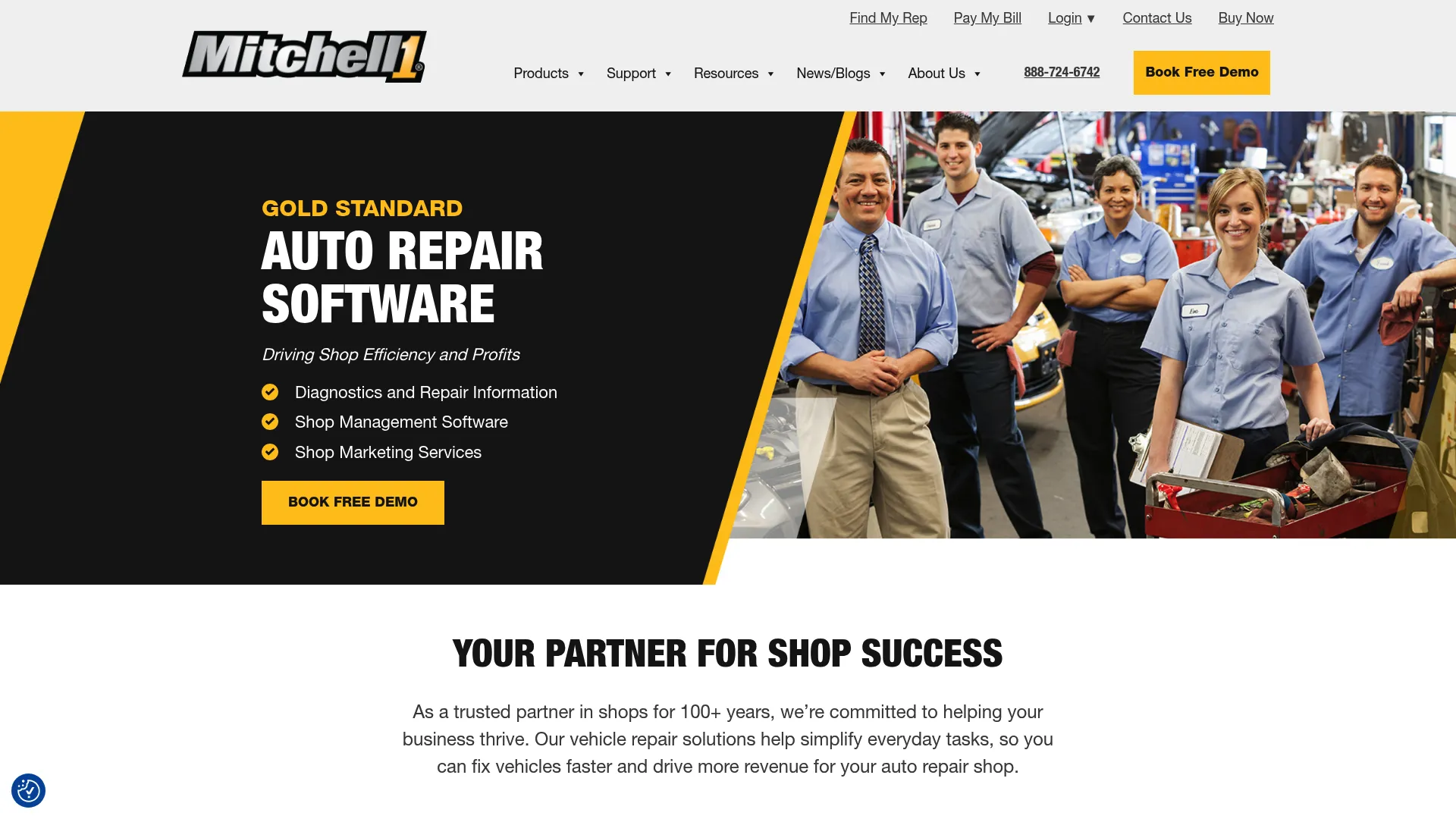 Mitchell 1 shop management and repair information interface