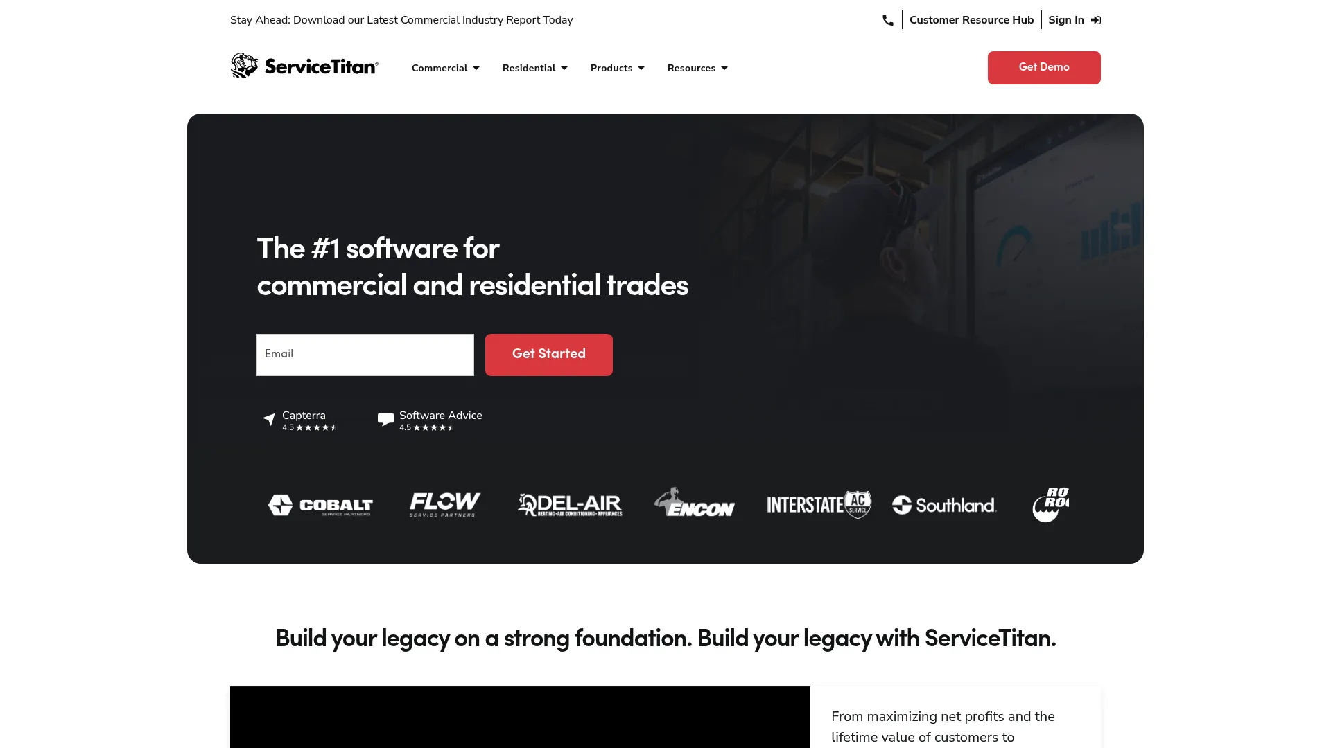 ServiceTitan reporting and operations dashboard