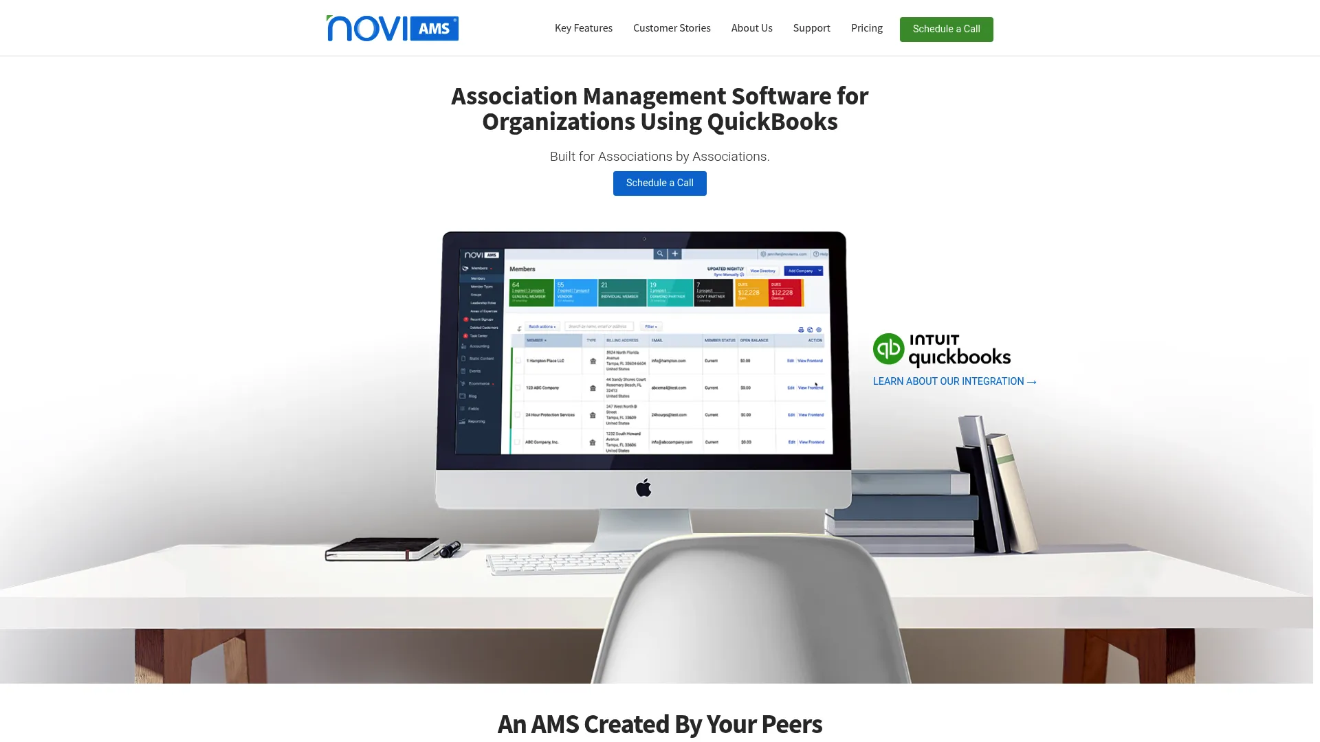 Novi AMS association management software homepage