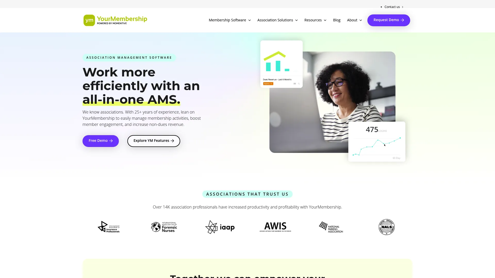 YourMembership association management software homepage