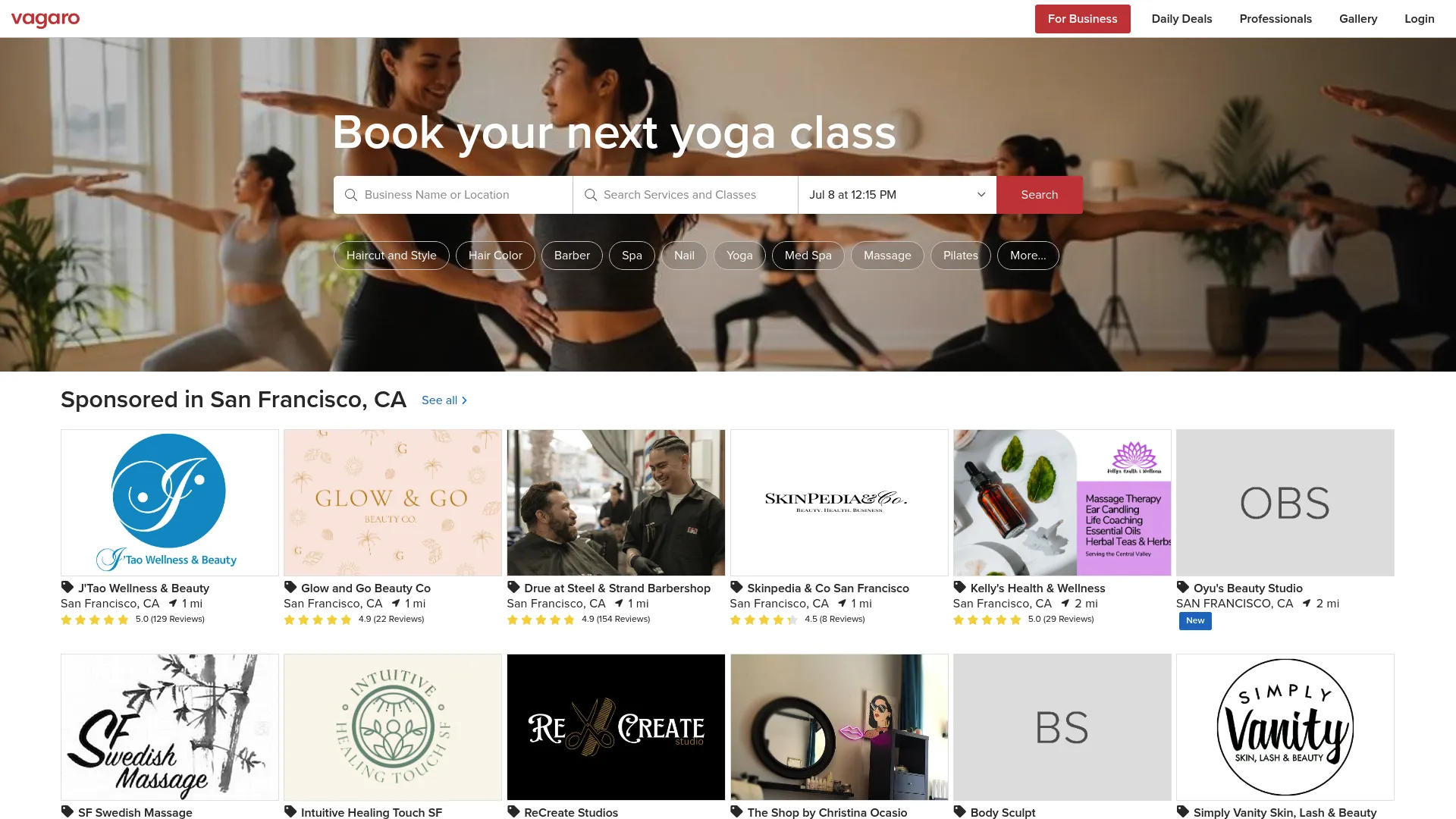 Vagaro booking and business management software