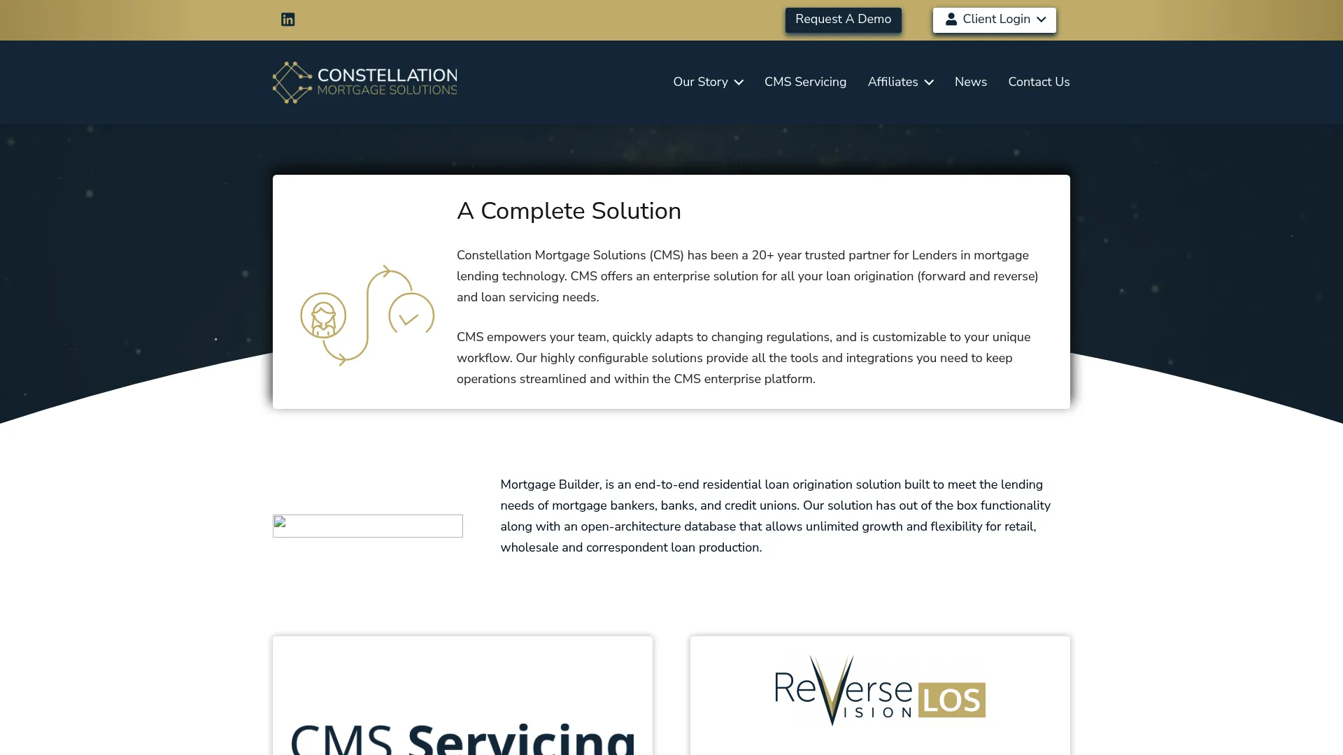 Mortgage Builder residential loan origination software homepage