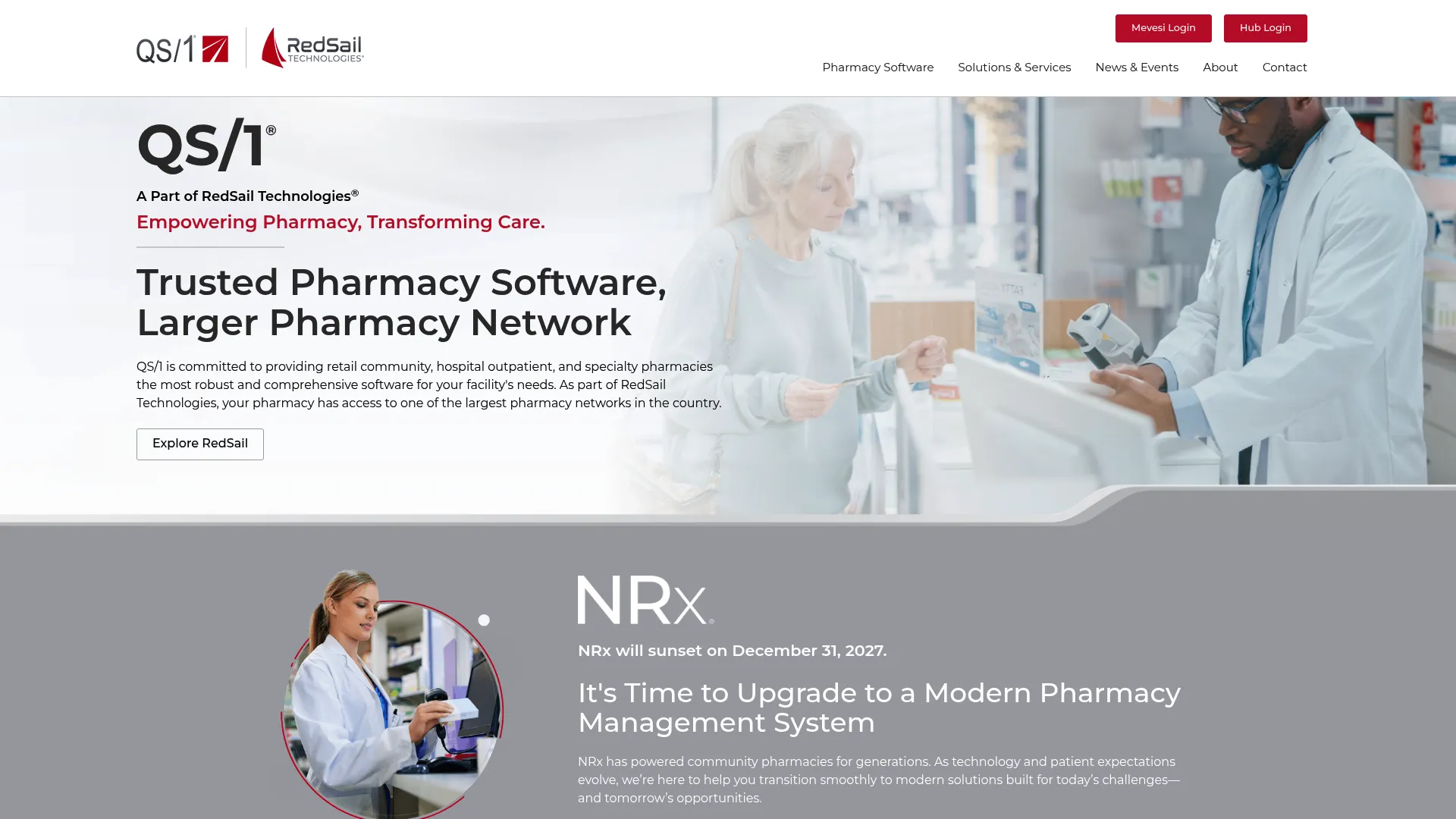 QS/1 pharmacy software interface