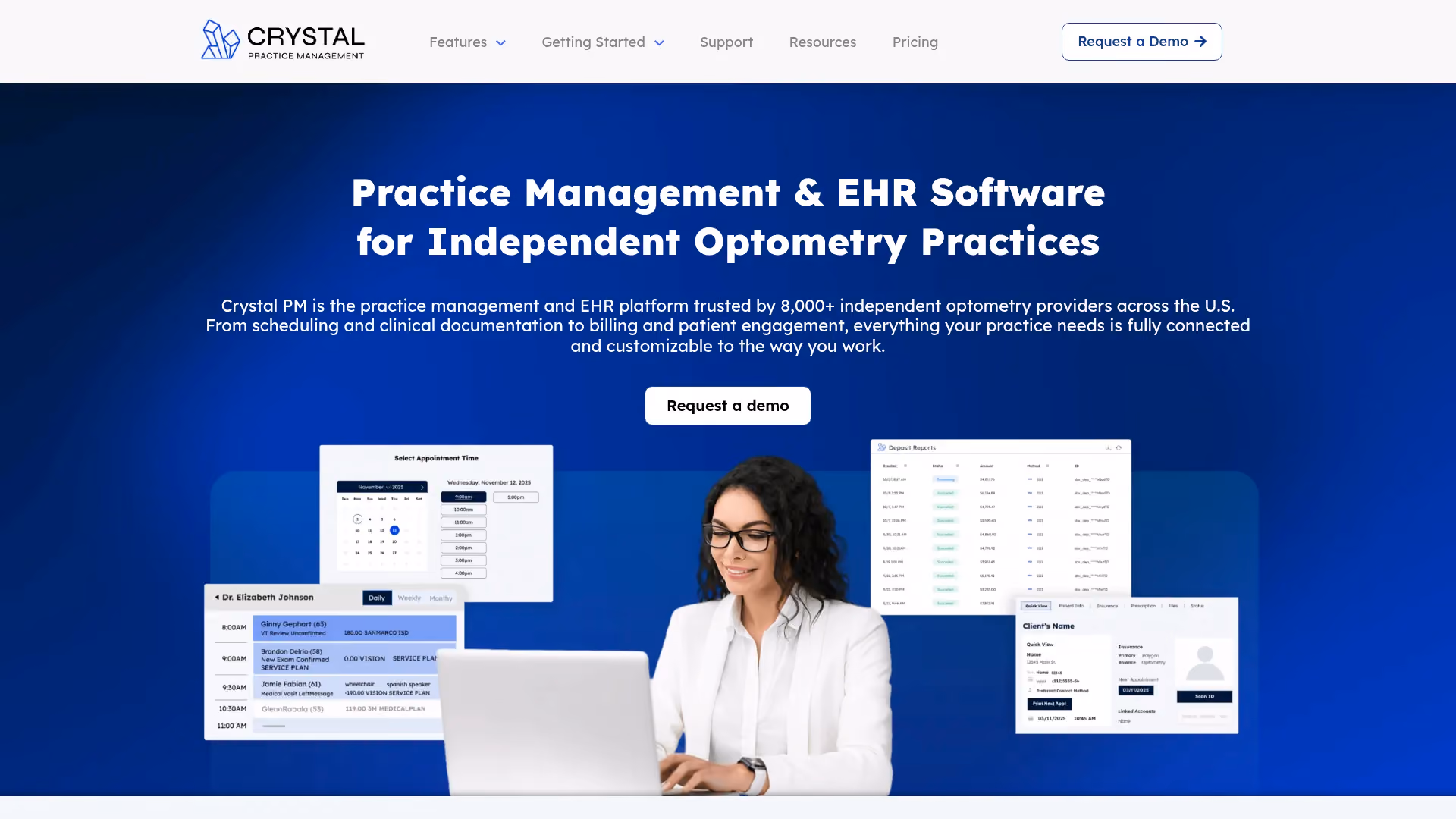 Crystal PM practice management and EHR software for independent practices