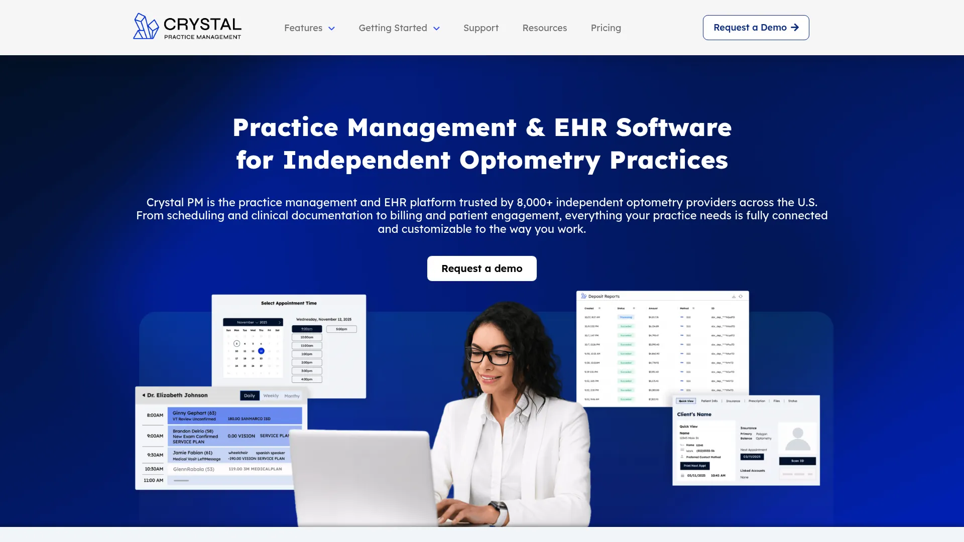 Crystal PM practice management and EHR software for independent practices