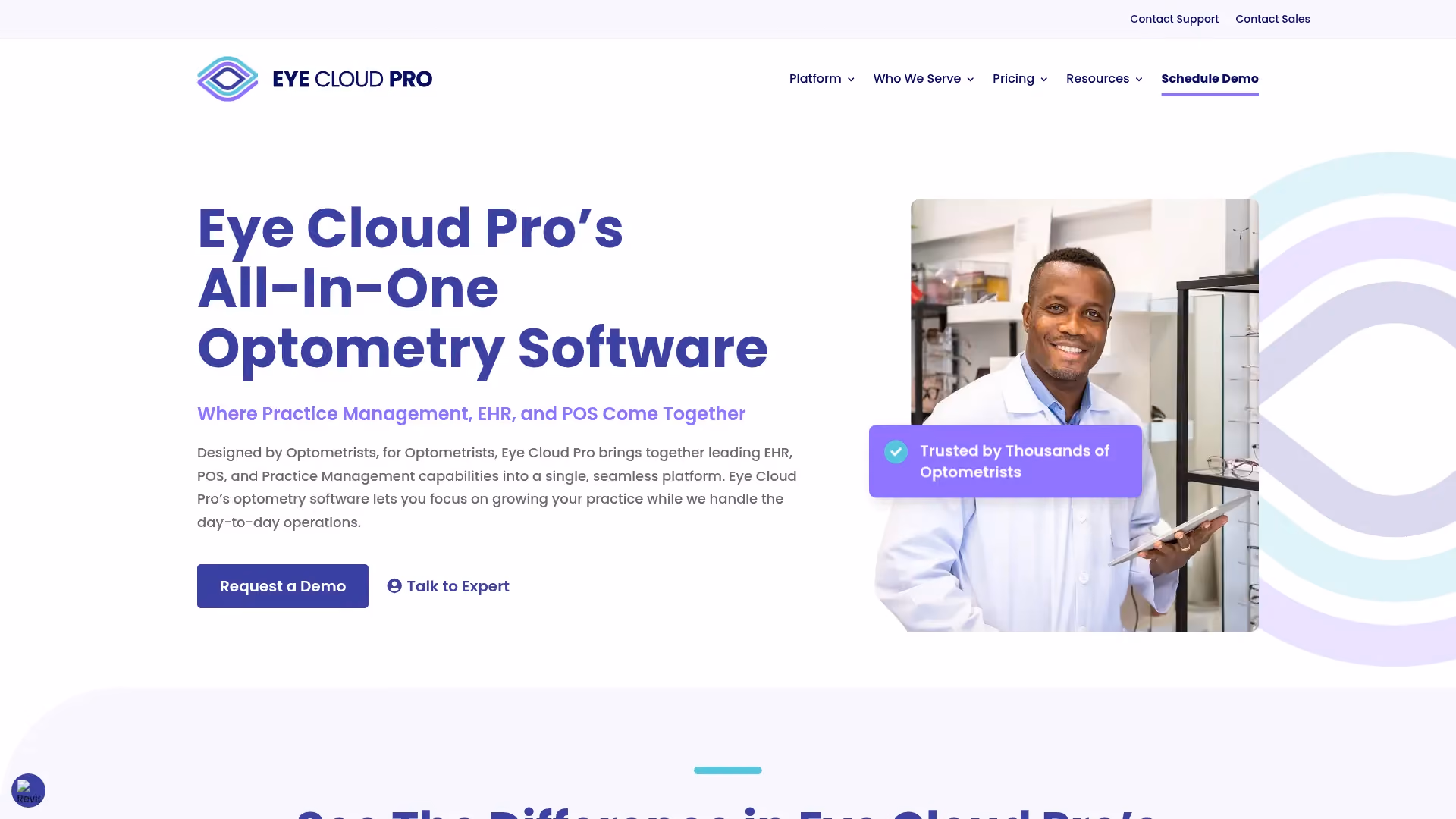Eye Cloud Pro cloud-based optometry software with POS and inventory