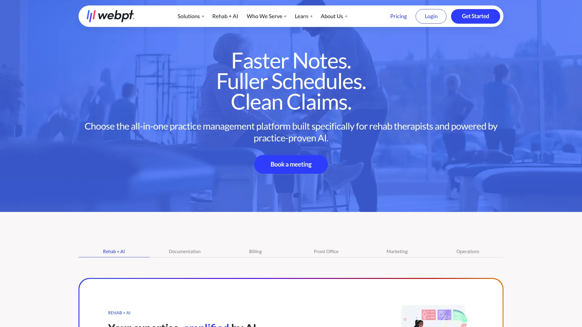 WebPT rehab therapy software