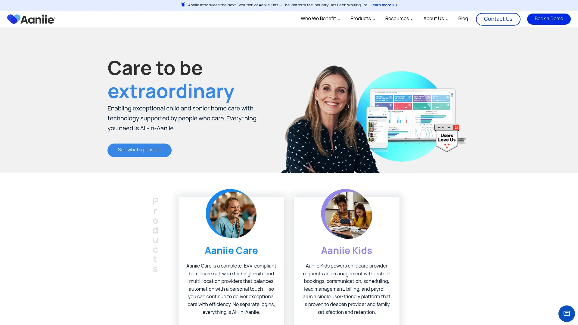 Aaniie all-in-one home care operations platform
