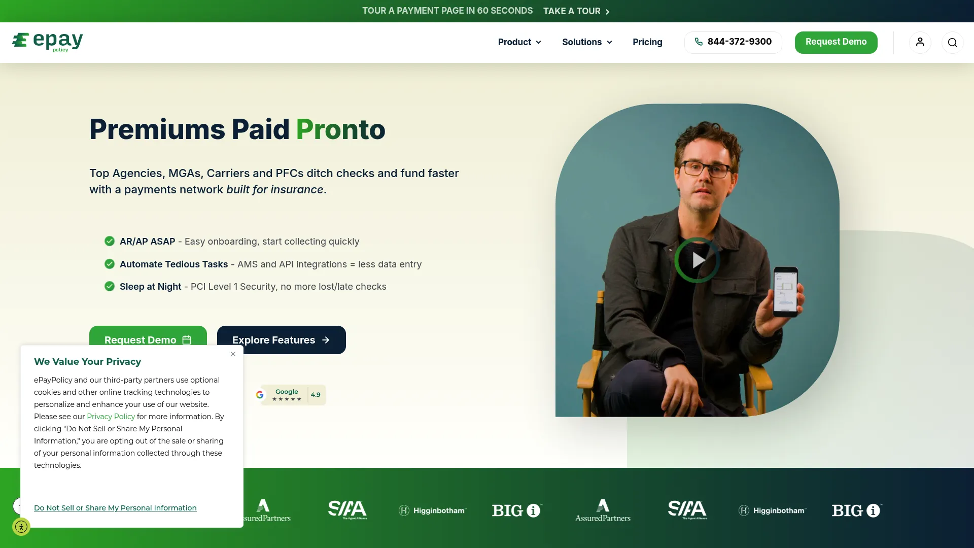 ePayPolicy insurance payments platform