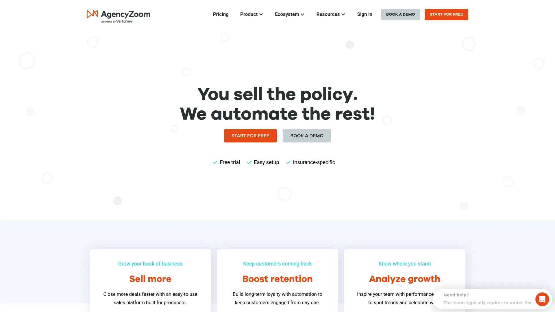 AgencyZoom insurance sales and CRM platform