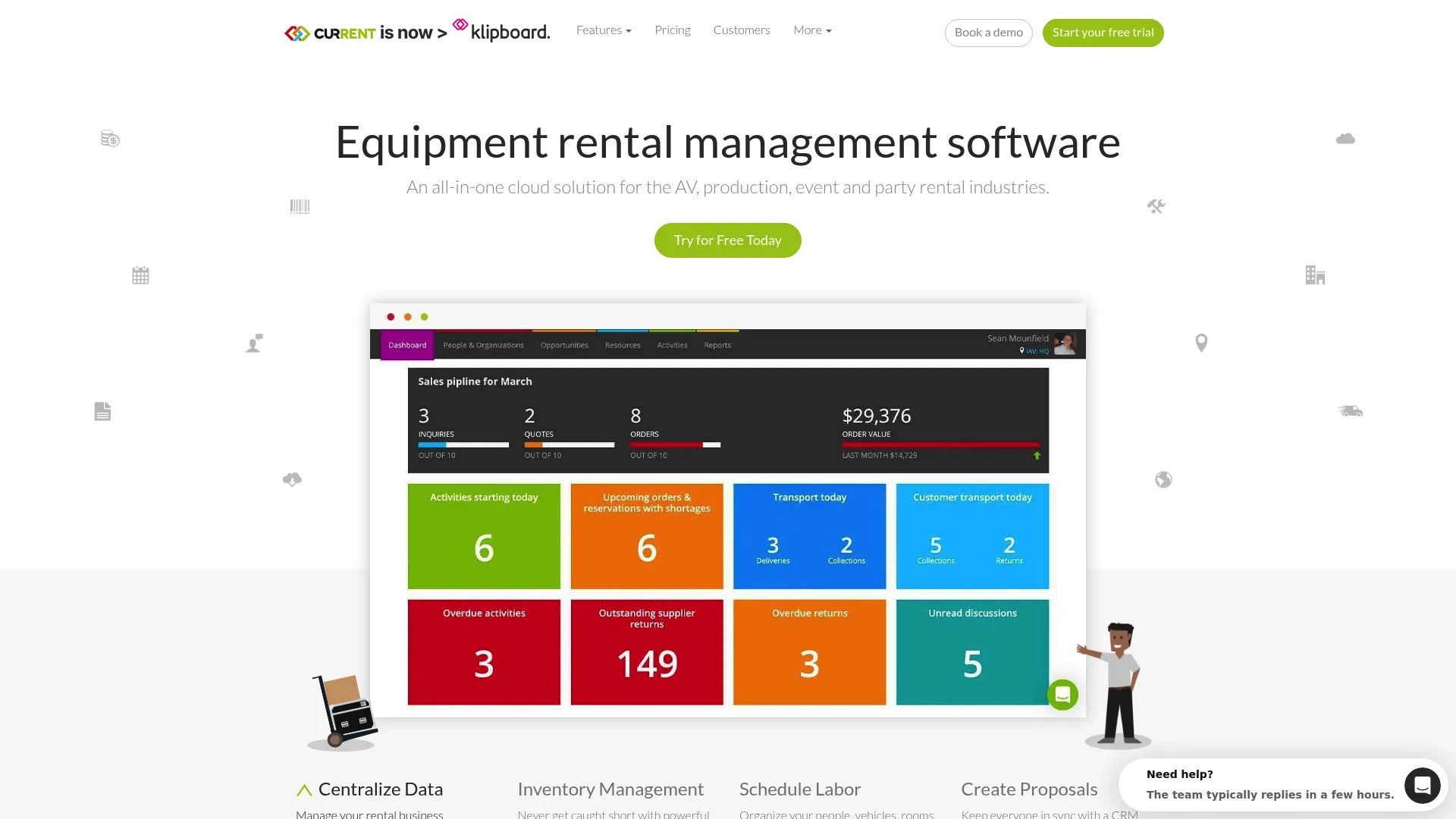 Current RMS cloud rental management software