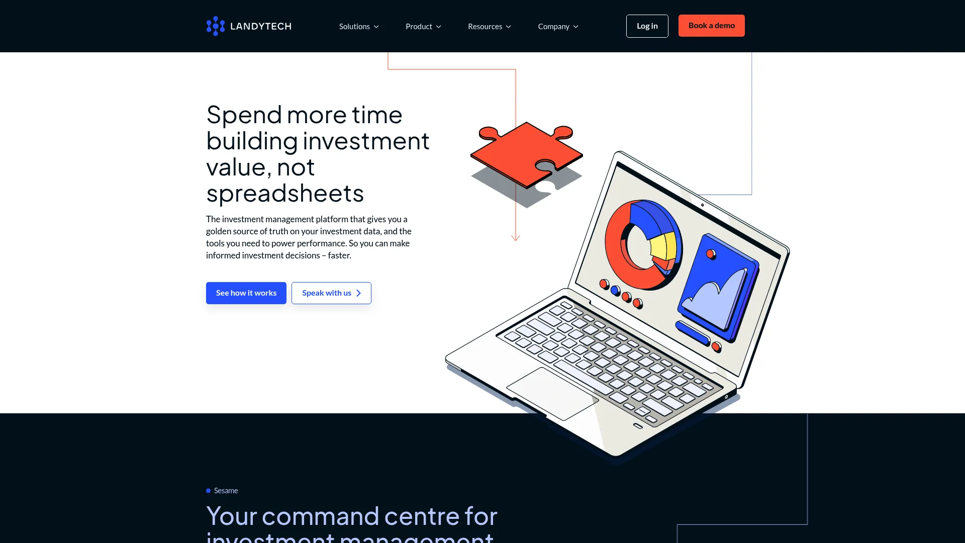 Landytech Sesame One investment reporting platform