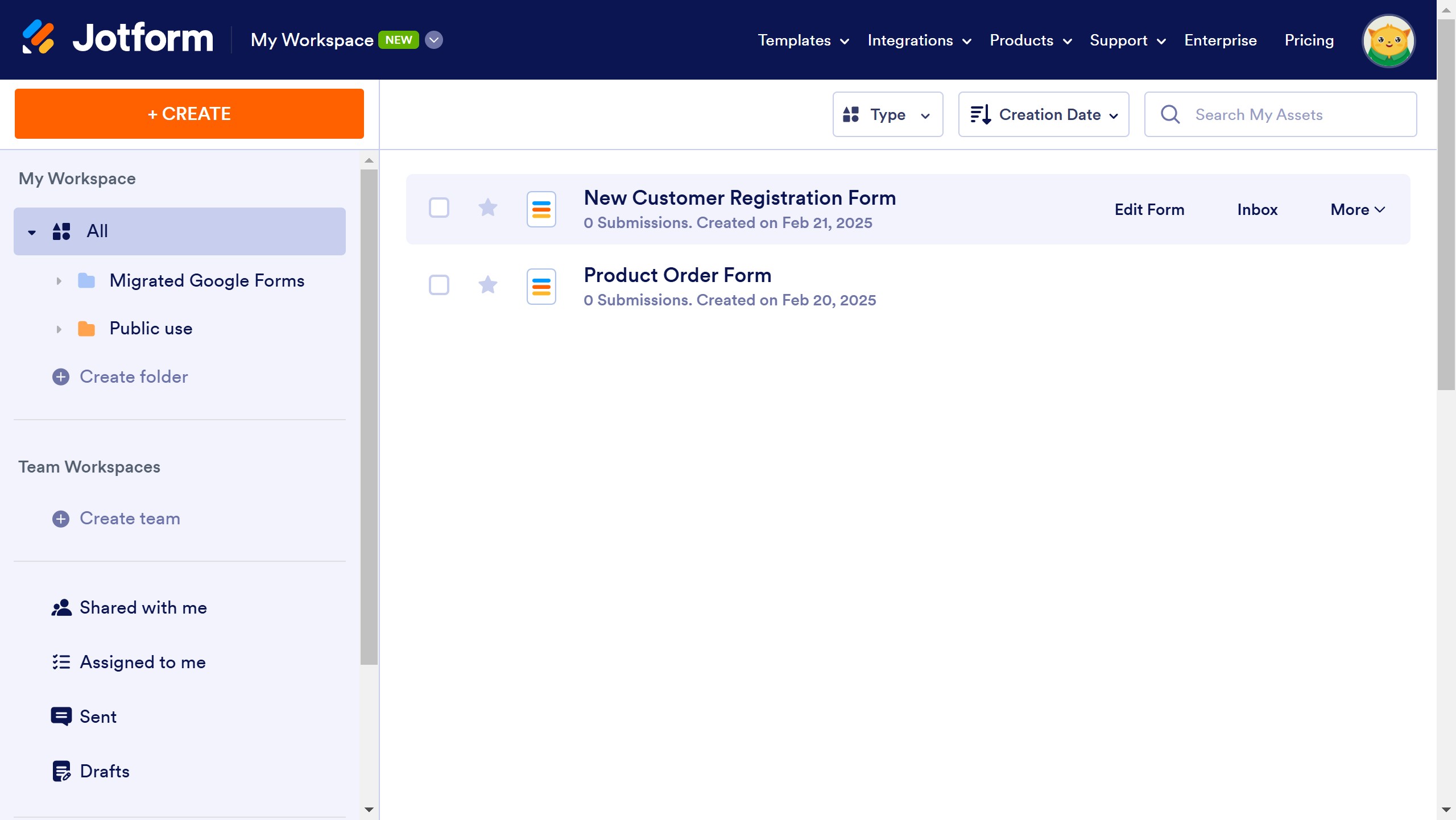 How to add or group your forms into folders on Jotform