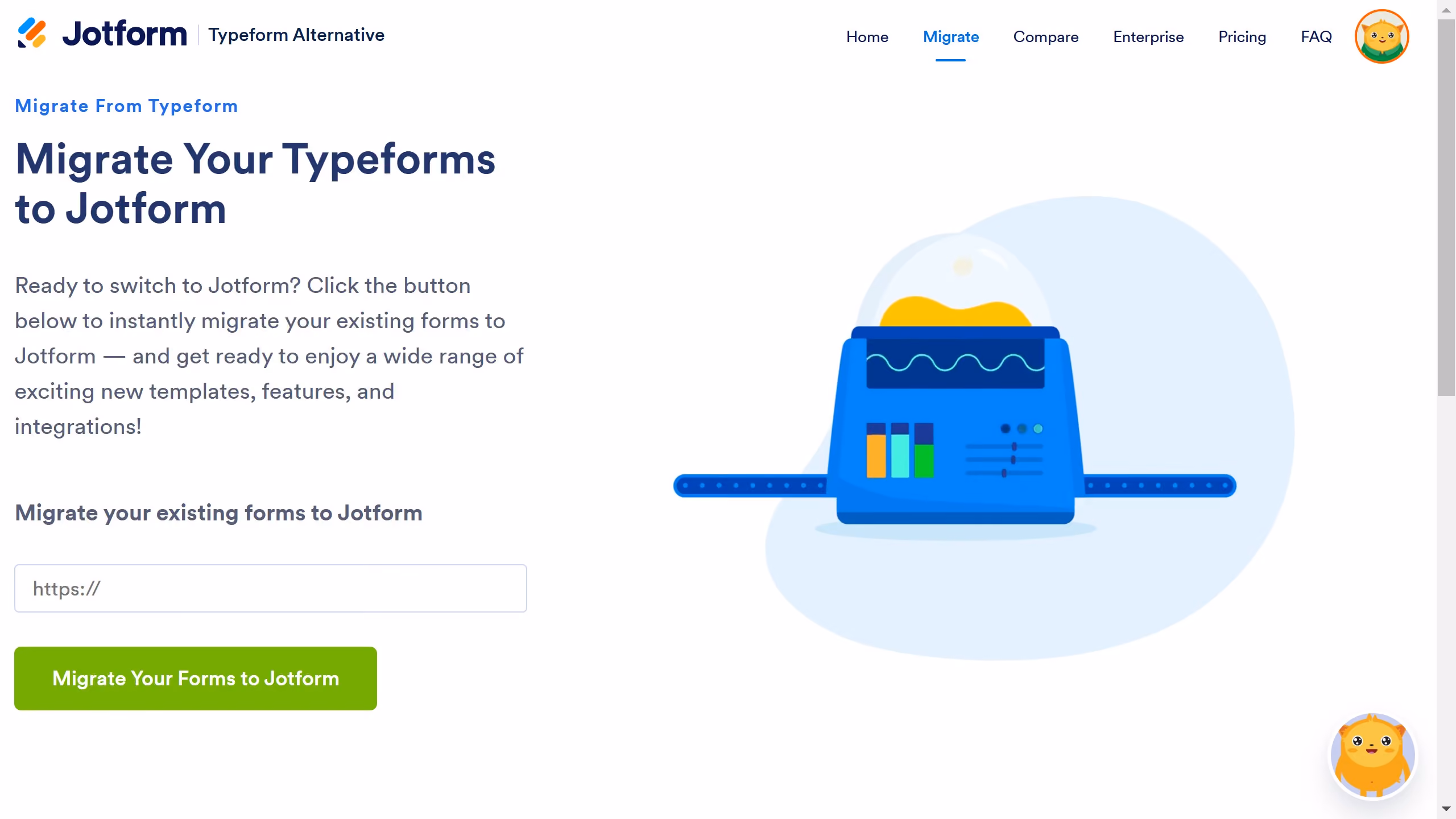 How to import your forms from Typeform to Jotform