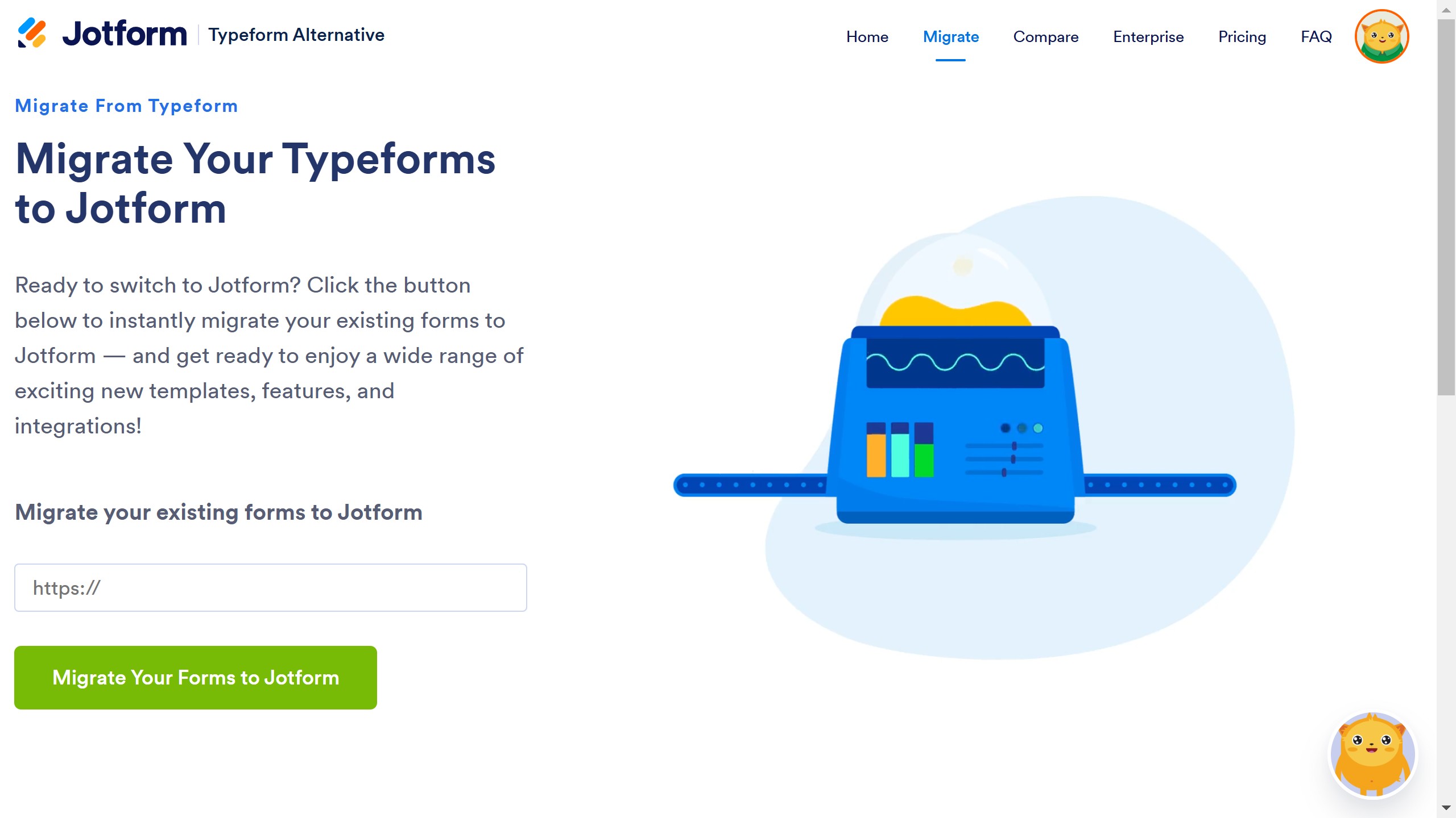 How to import your forms from Typeform to Jotform