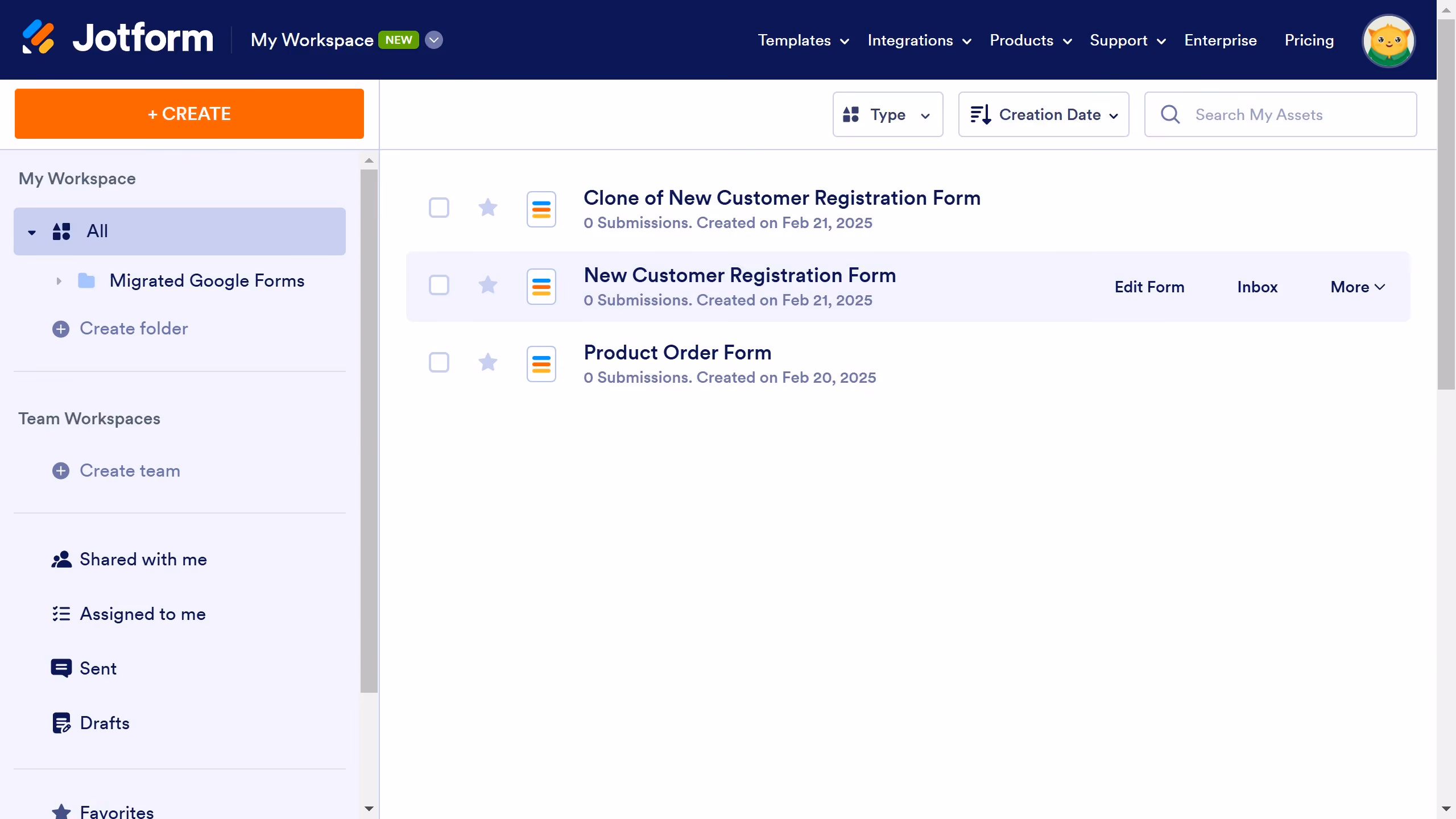 How to share form's submissions page on Jotform