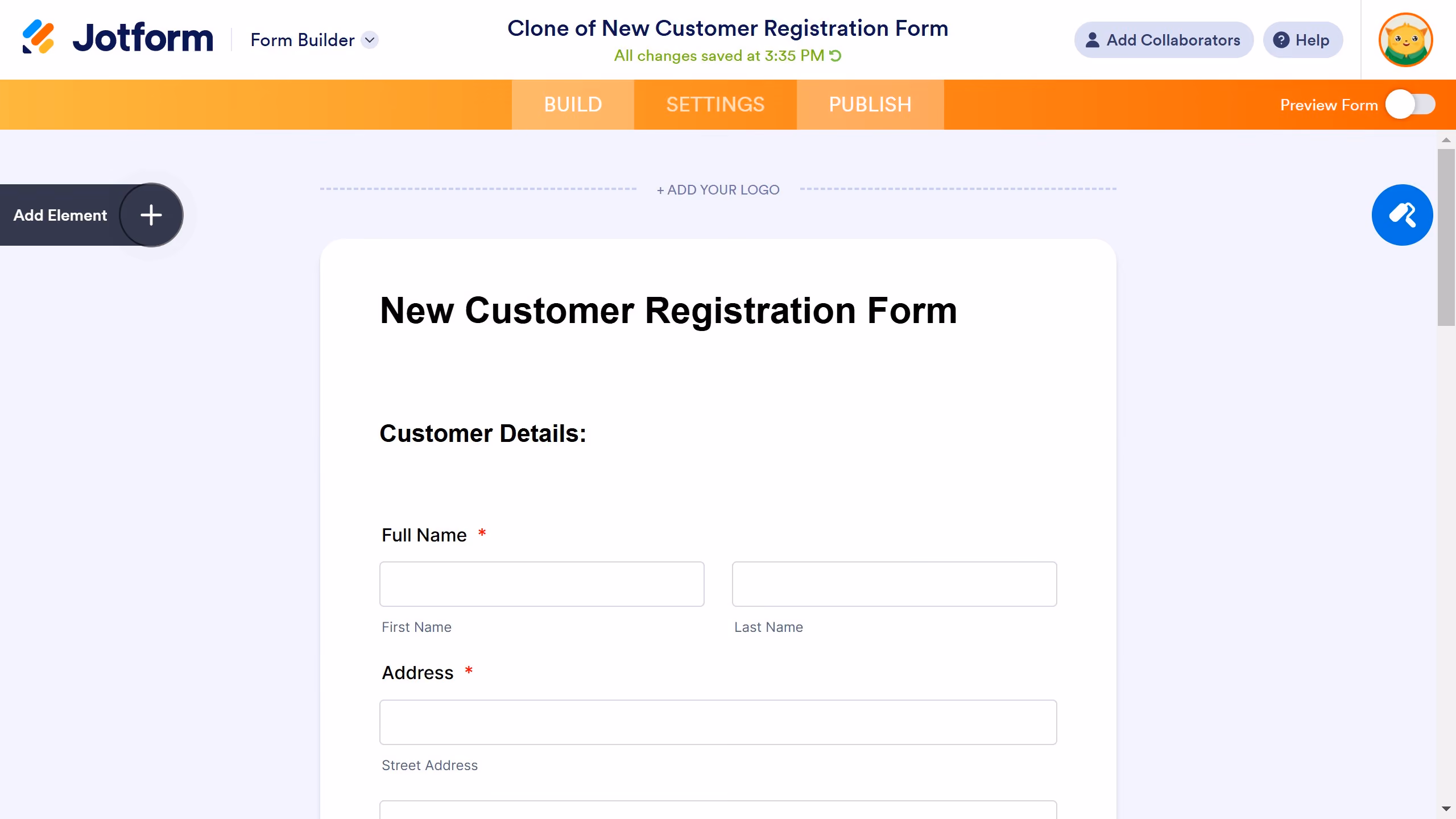 How to send a form via email on Jotform
