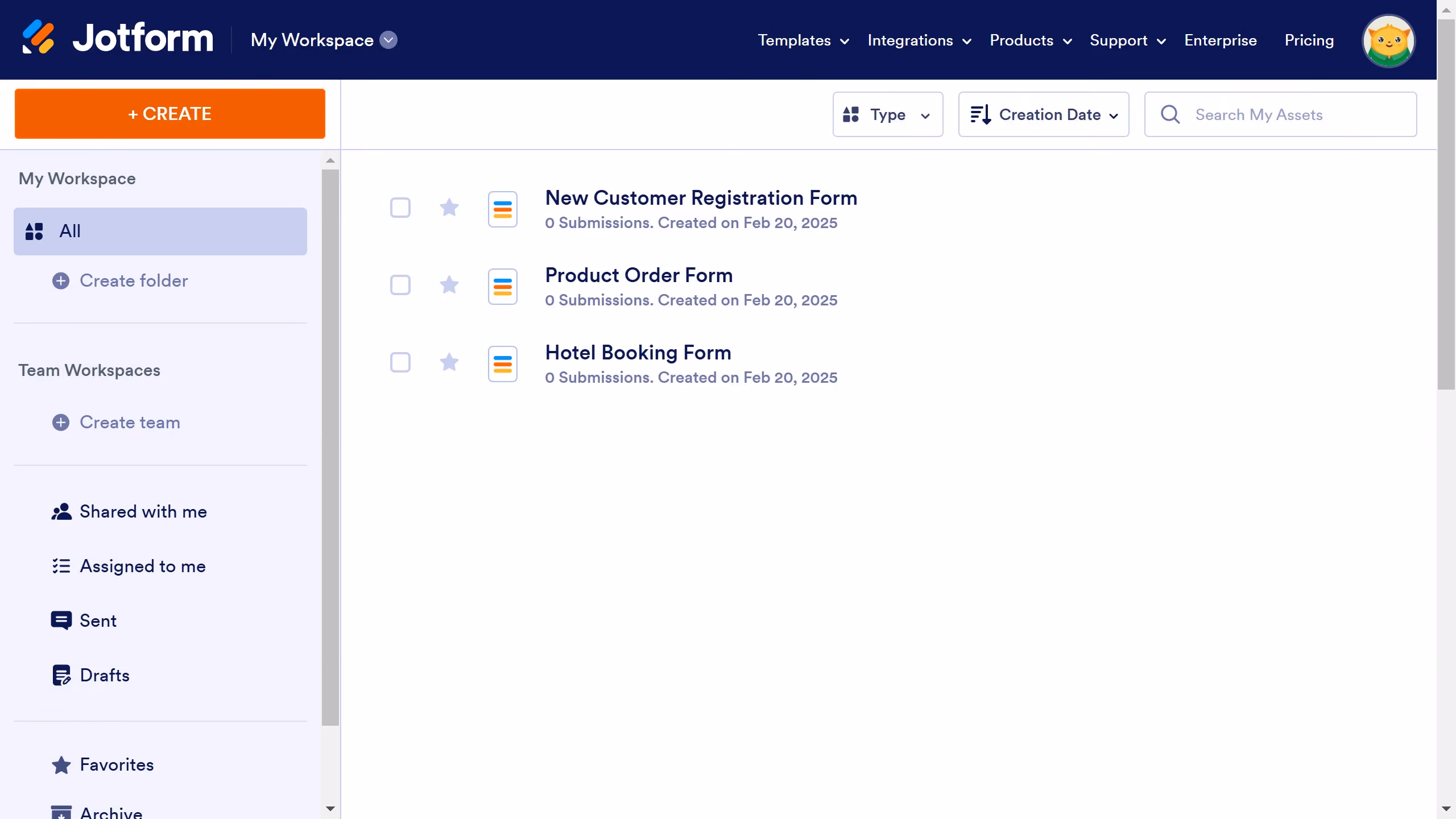How to create a contact form in Jotform