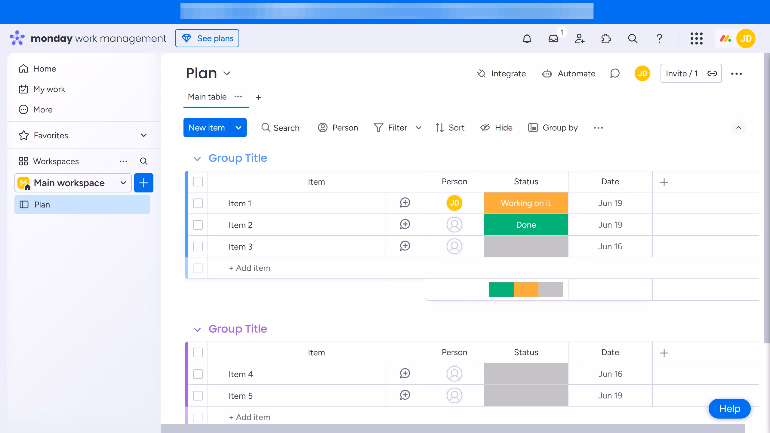 How to add column color on Monday