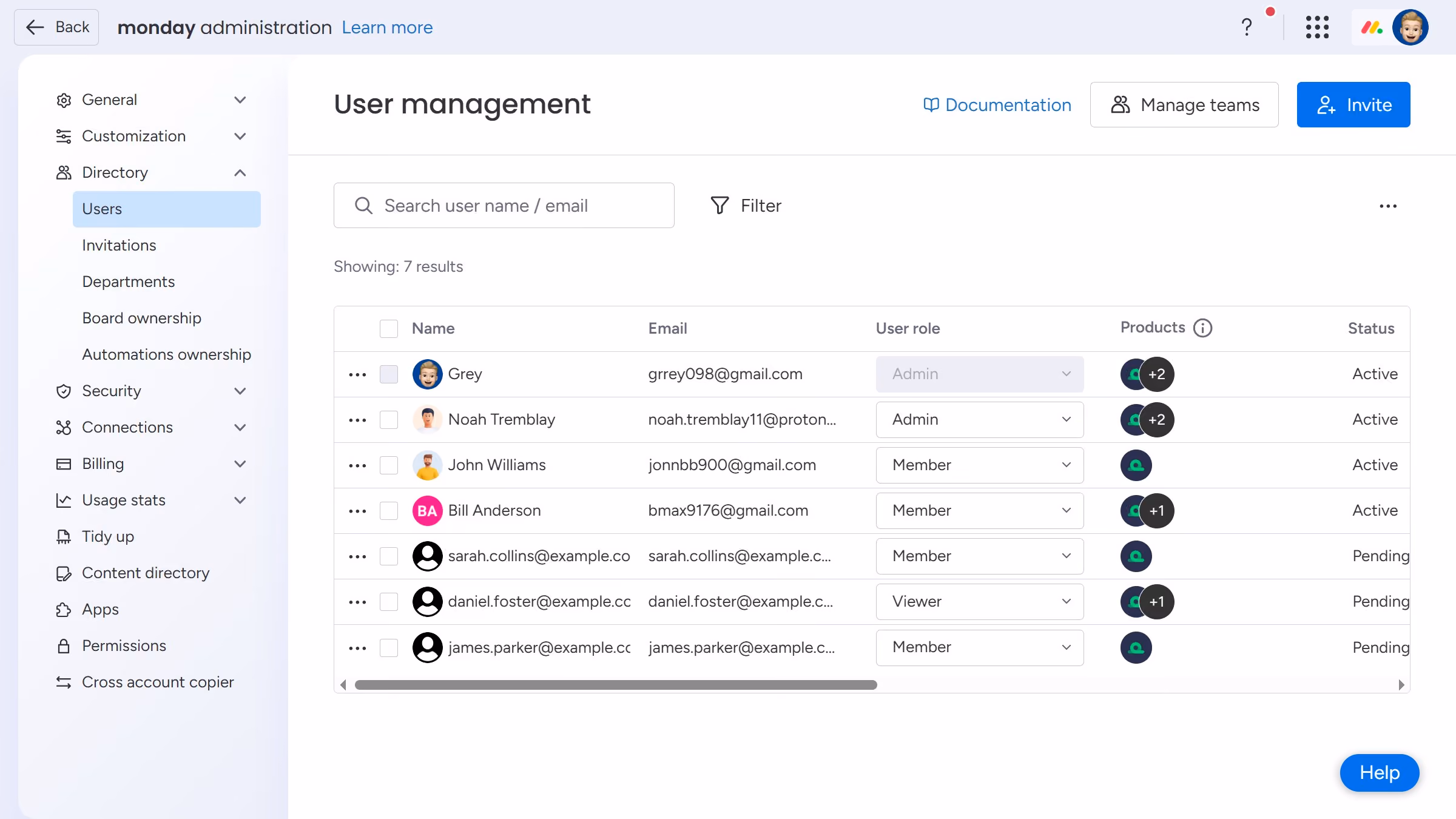 How to deactivate a user in Monday.com