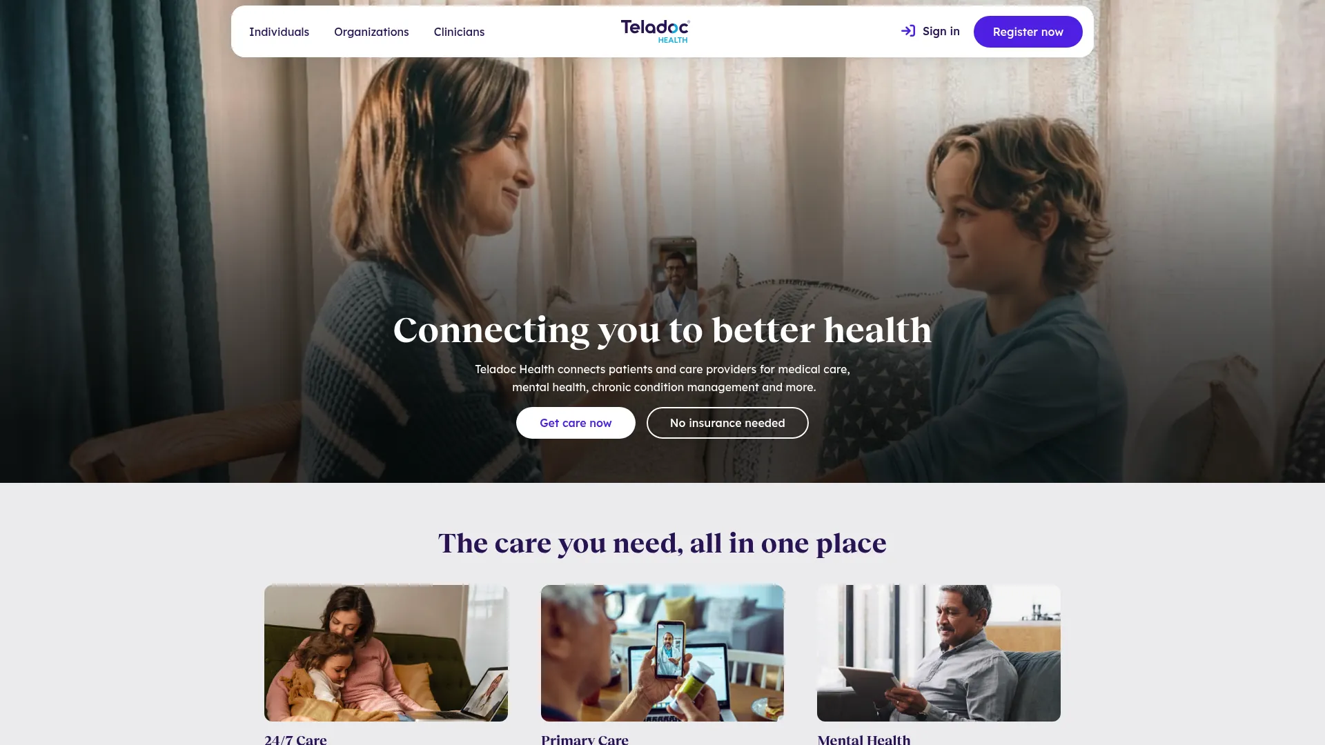 Teladoc Health virtual care platform