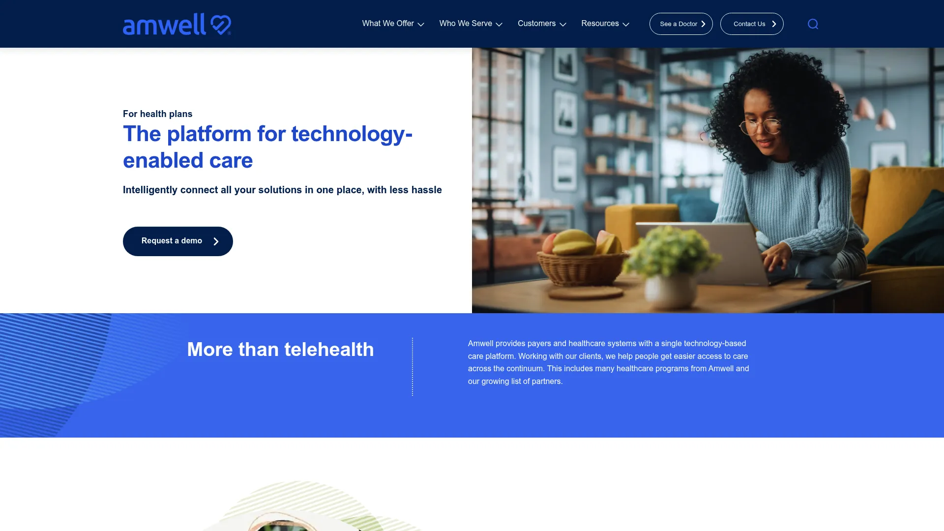 Amwell enterprise telehealth platform