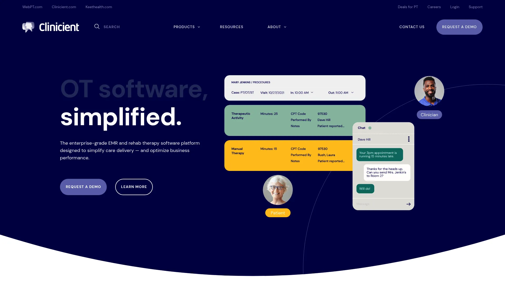 Clinicient rehab therapy EMR