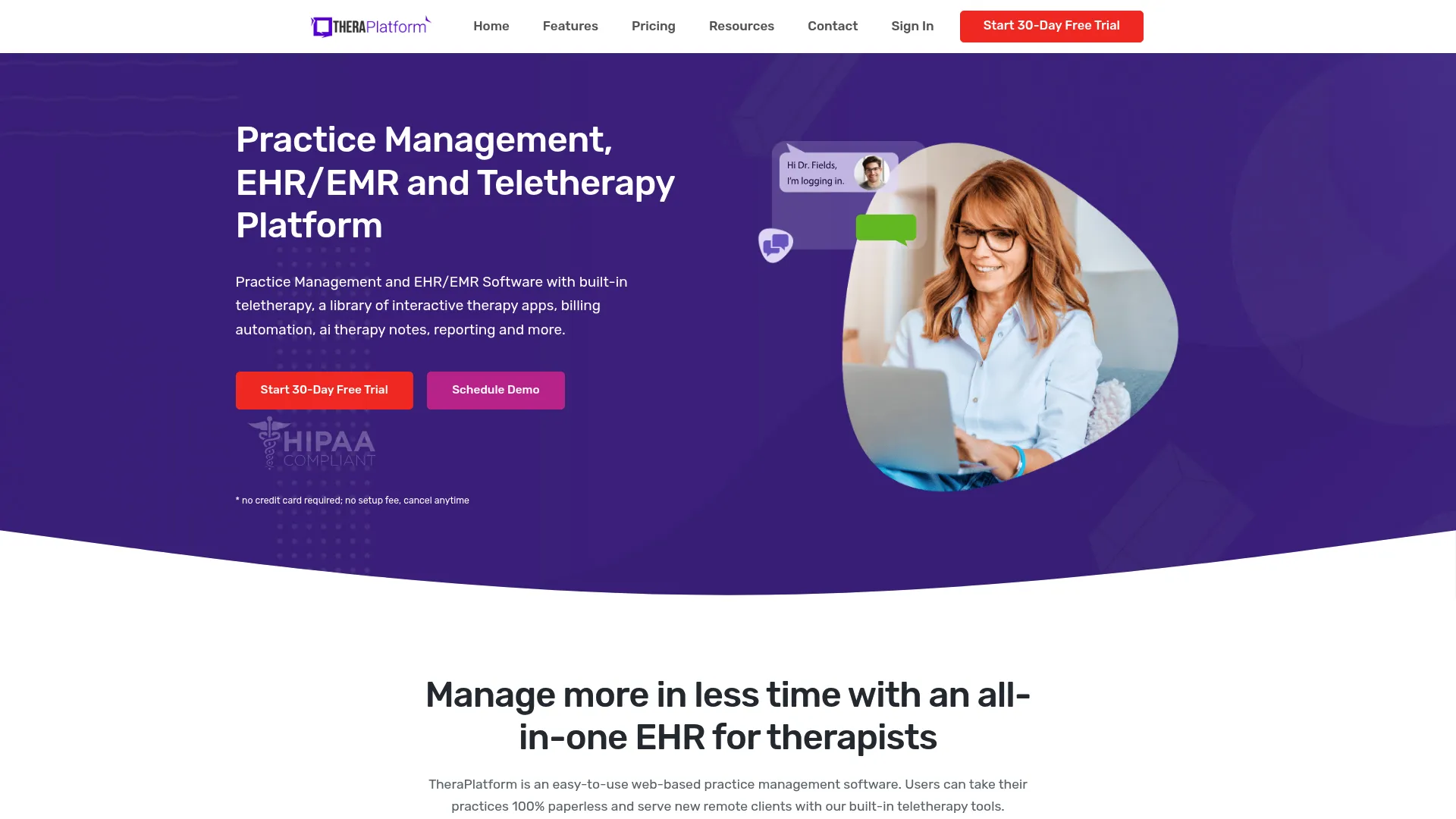 TheraPlatform speech therapy software