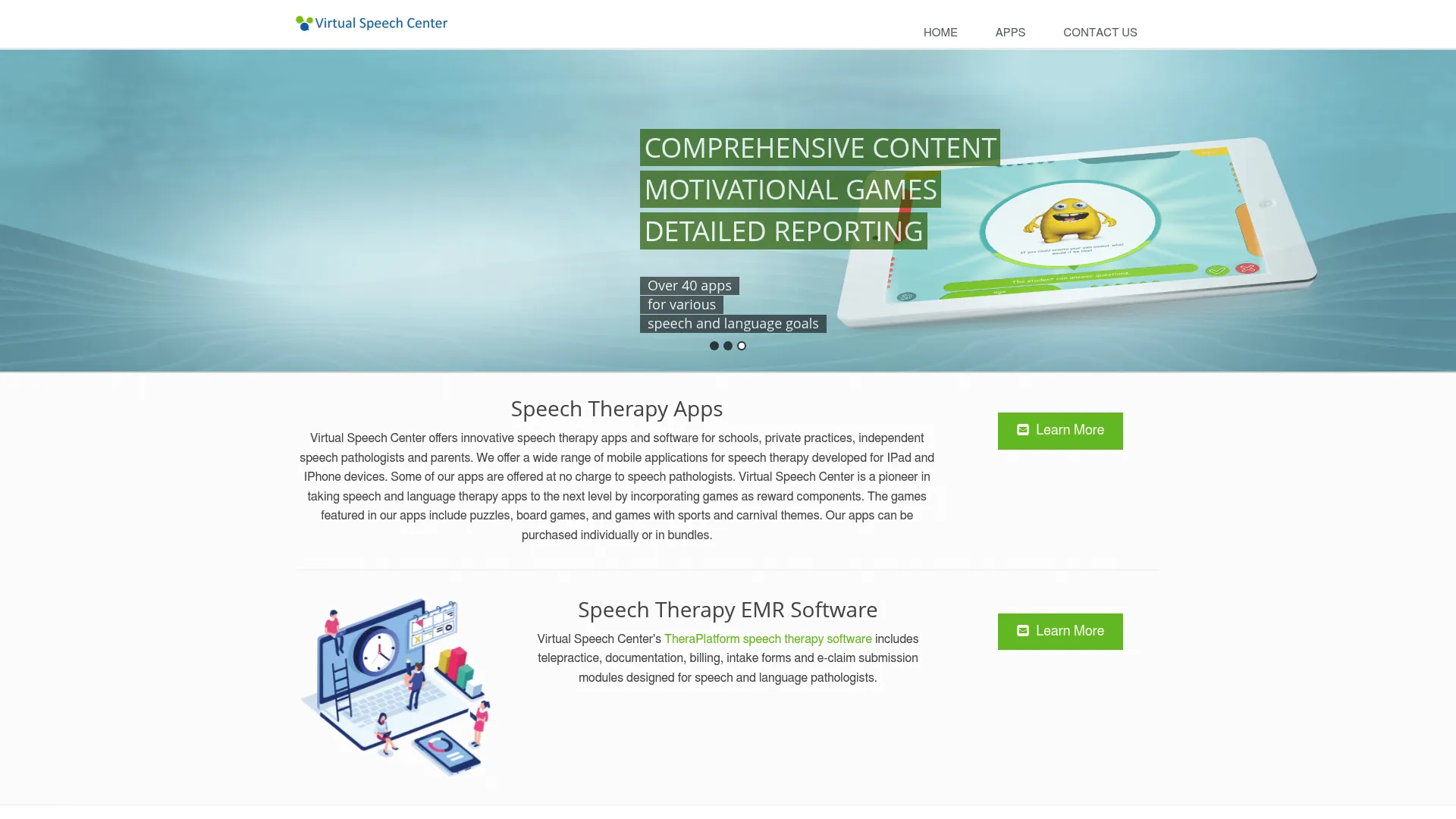 Virtual Speech Center therapy apps