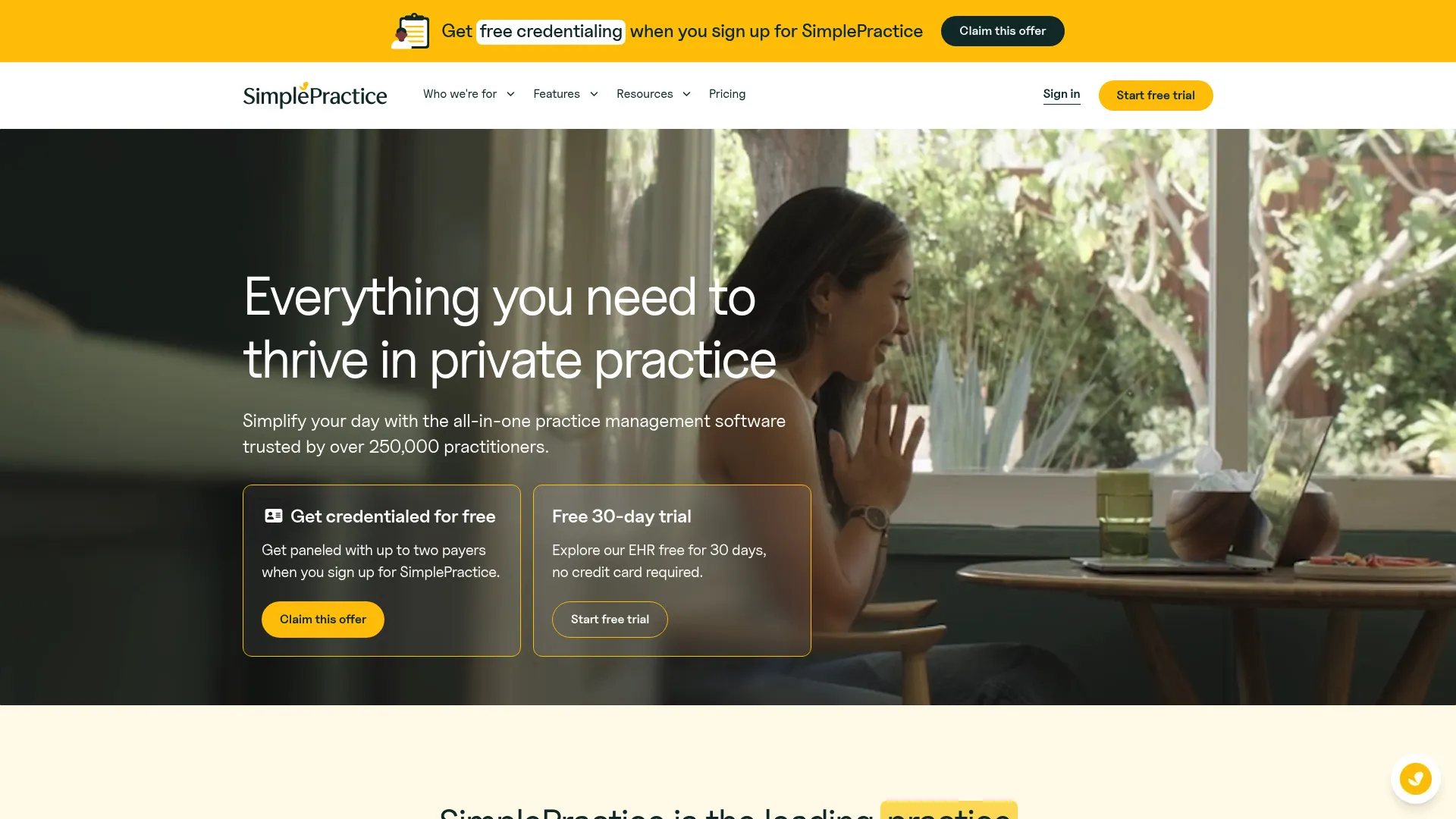SimplePractice practice management software