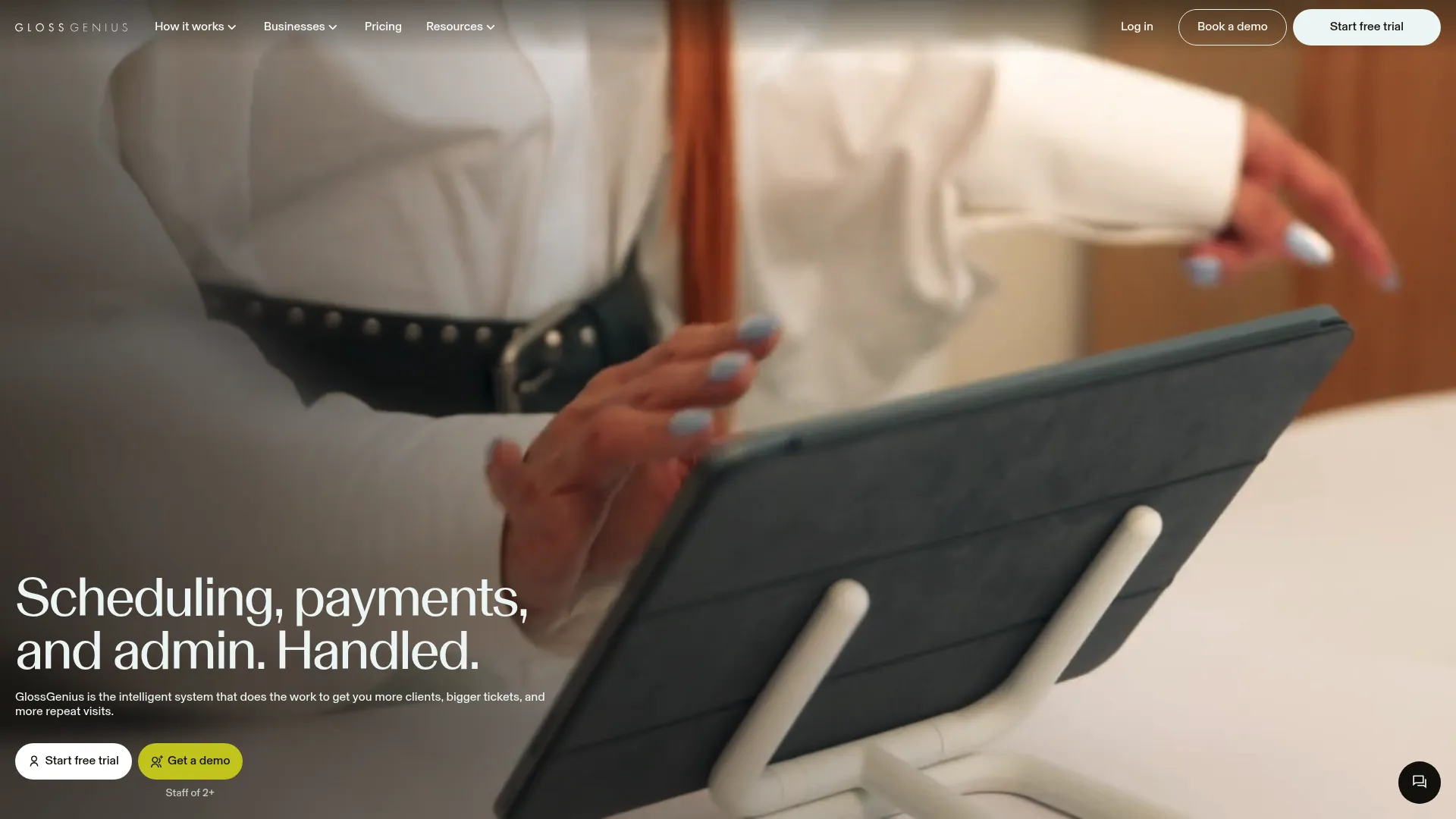 GlossGenius spa booking software