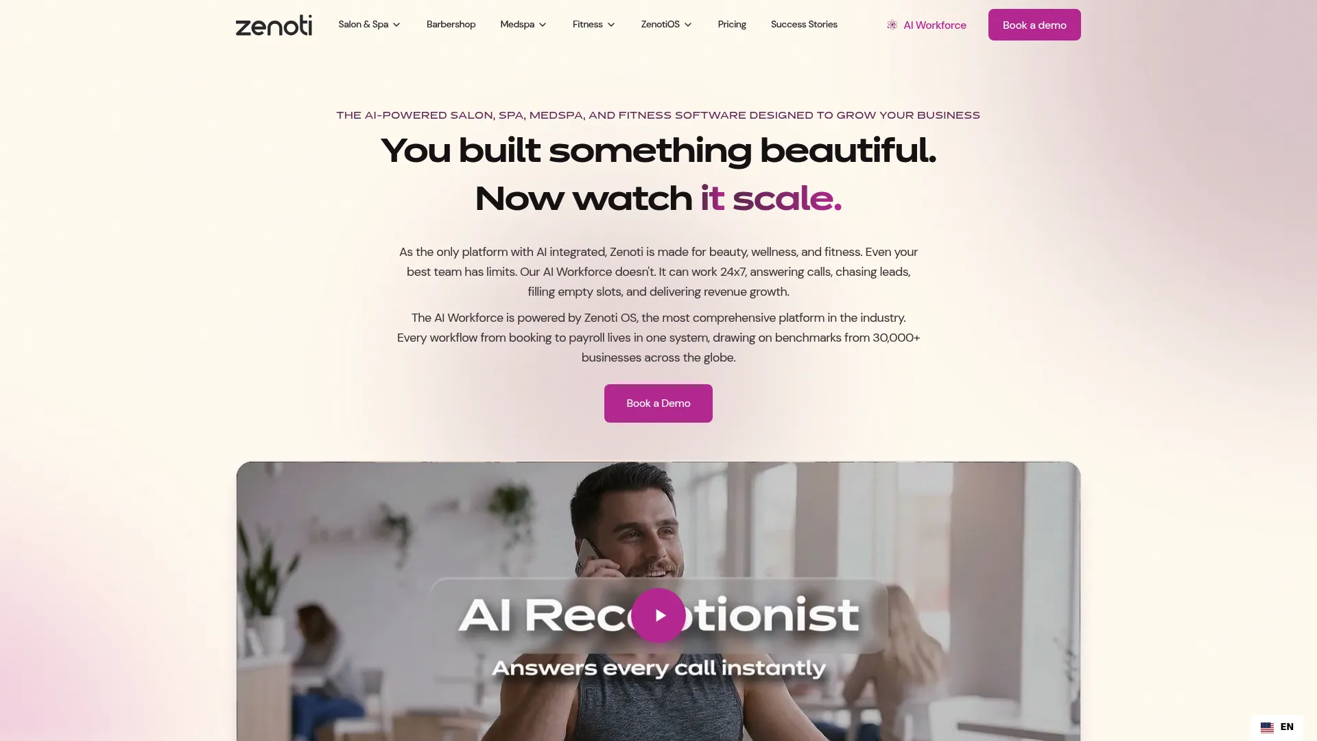 Zenoti enterprise spa management software