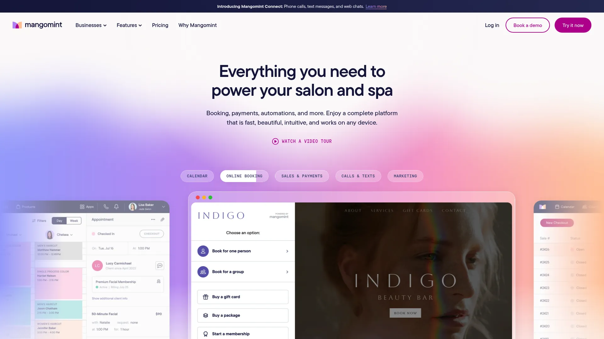 Mangomint spa appointment software